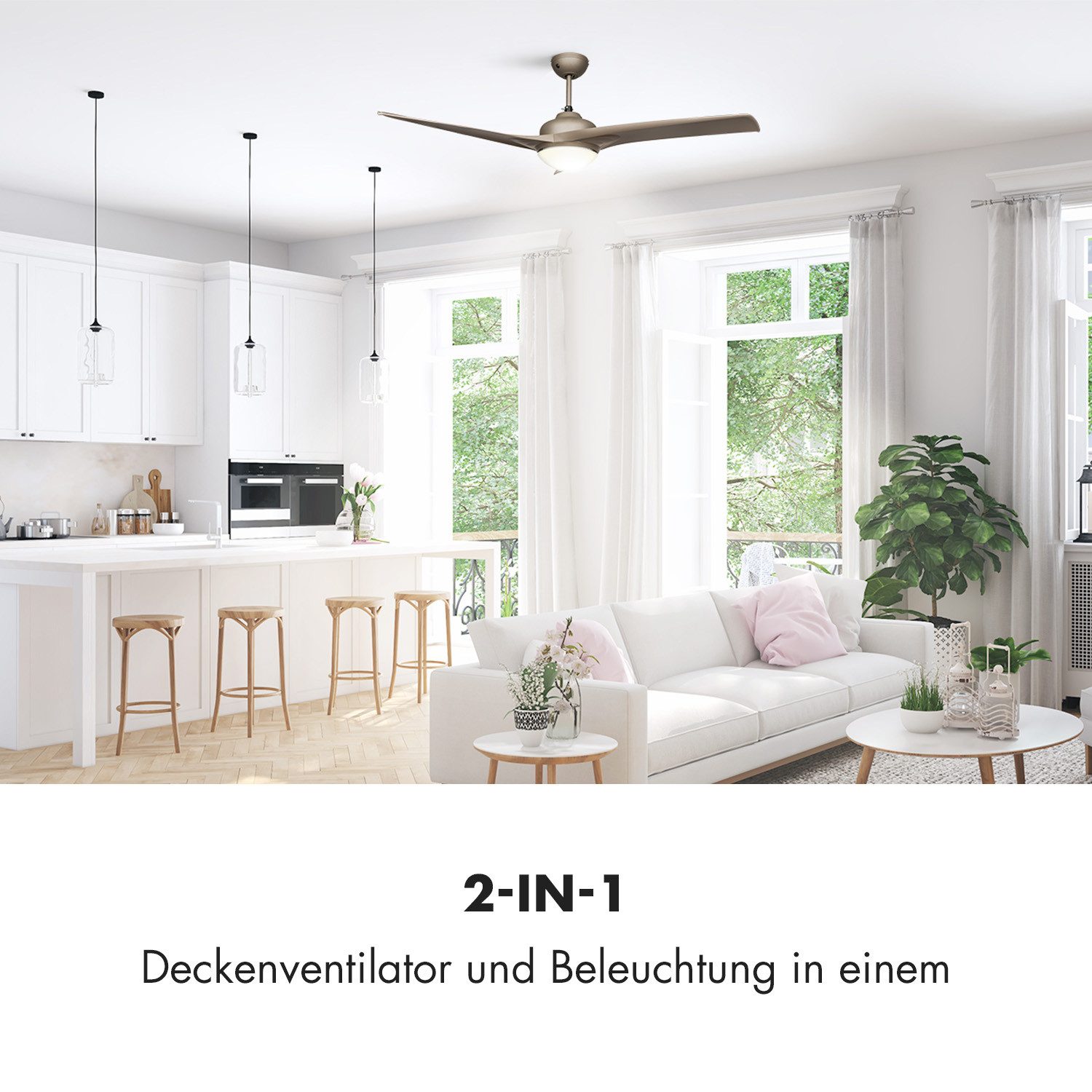 Klarstein Bodenventilator Figo 2-in-1 Deckenventilator günstig online kaufen