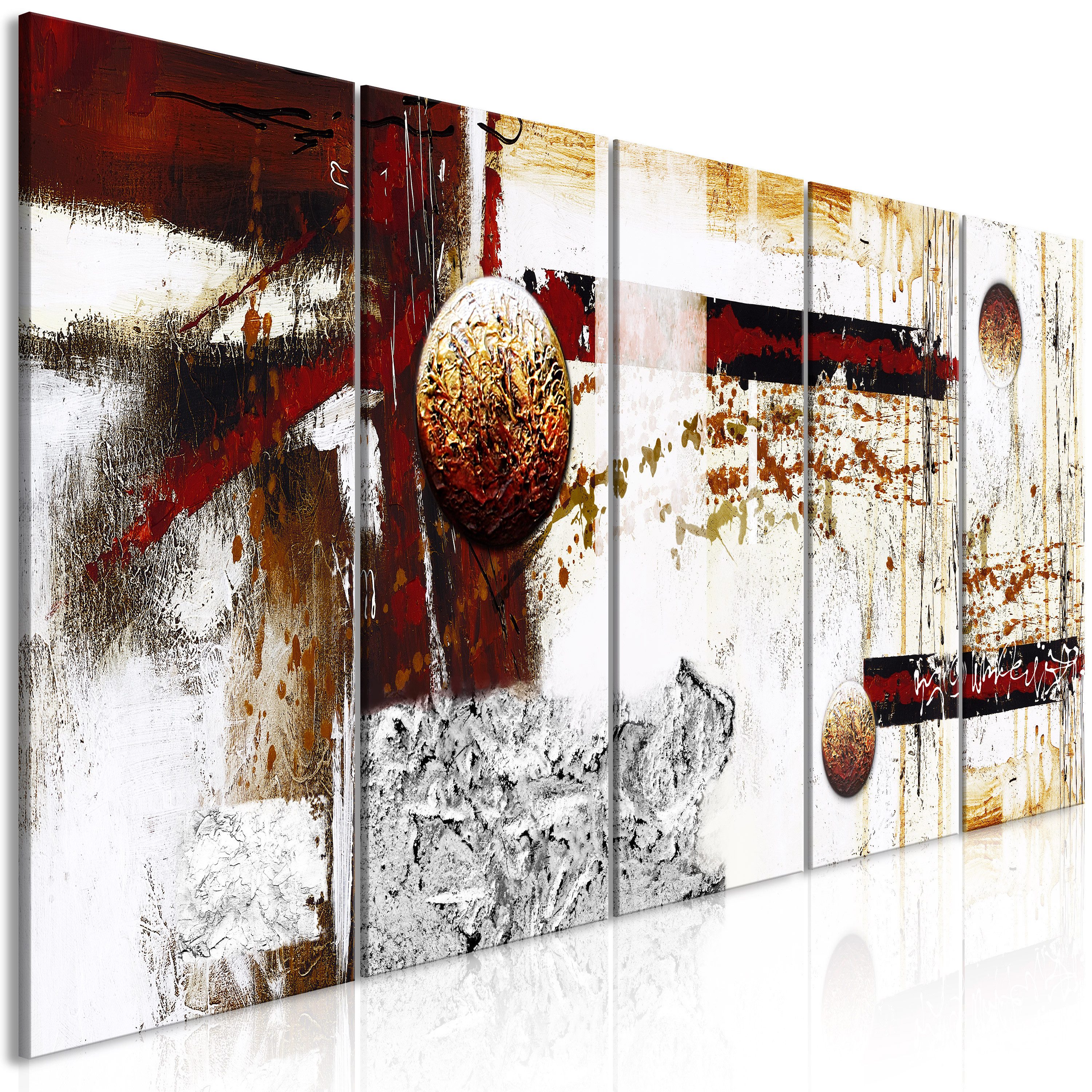 Artgeist Wandbild Dynamics in Space (5 Parts) Narrow