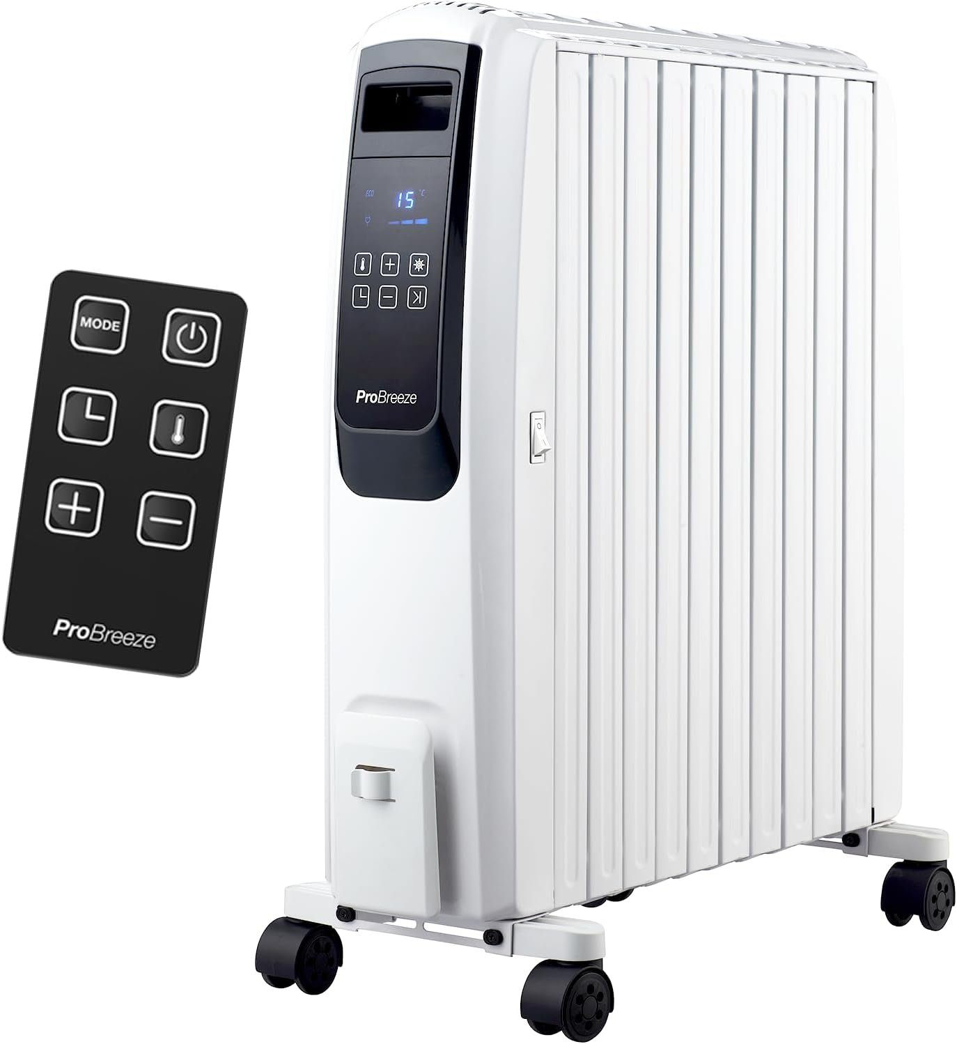 Pro Breeze Heizlüfter Premium Ölradiator energiesparend Thermostat
