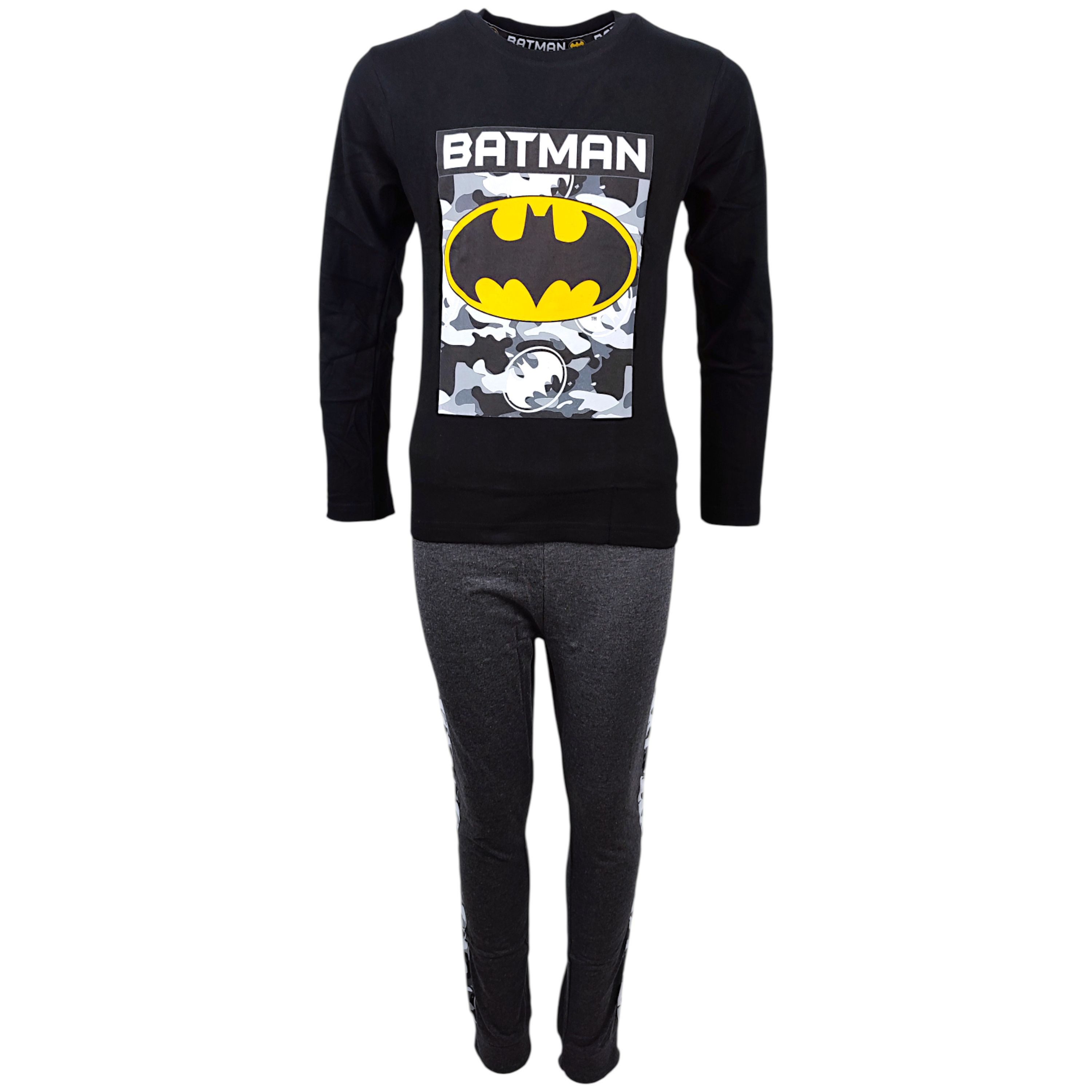 Batman Schlafanzug DC Comiks (2 tlg) Jungen Pyjama langarm Gr. 134 - 164 cm