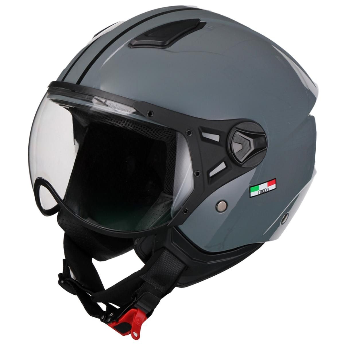 Vito Helmets Motorradhelm VITO MODA, Jethelm, Pilothelm, Rollerhelm, viele Farben, kurzes Visier
