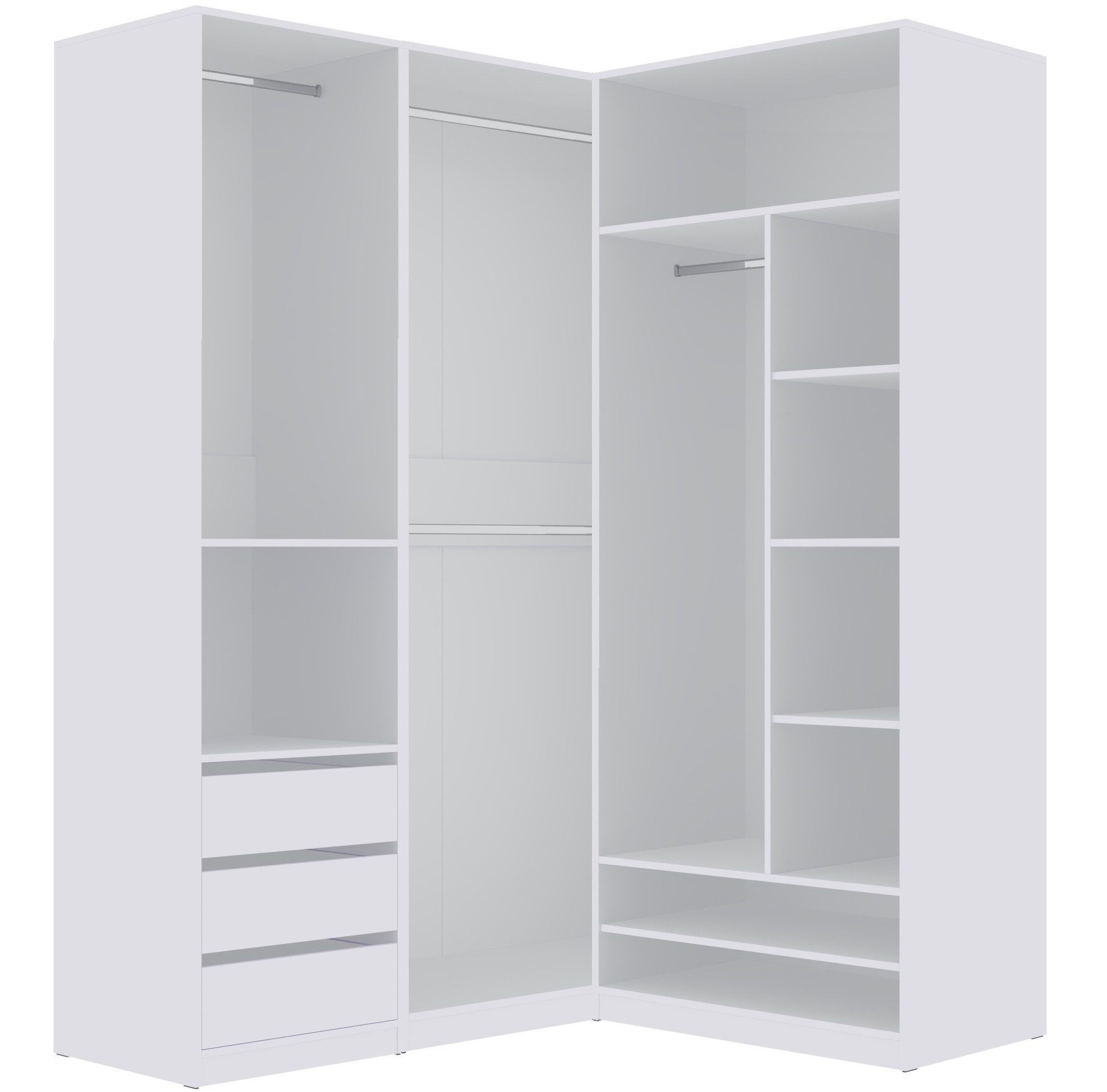 Marmex Möbel Garderobenschrank TRES SET P/B Eckgarderobe Kleiderschrank Mod günstig online kaufen