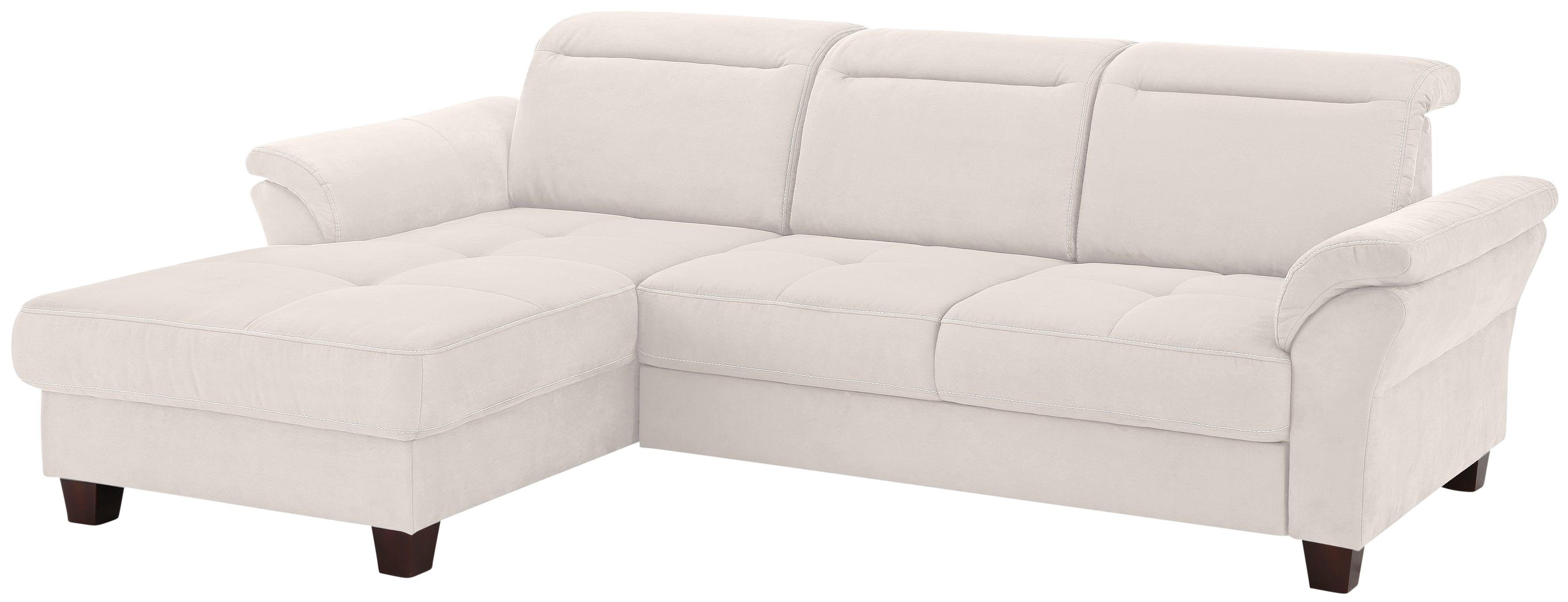 Home affaire Ecksofa "Solvei L-Form", mit Recamierenabschluß und Sitztiefen günstig online kaufen
