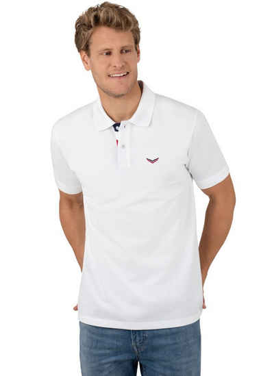 Trigema Poloshirt TRIGEMA Poloshirt mit maritimen Details (1-tlg)