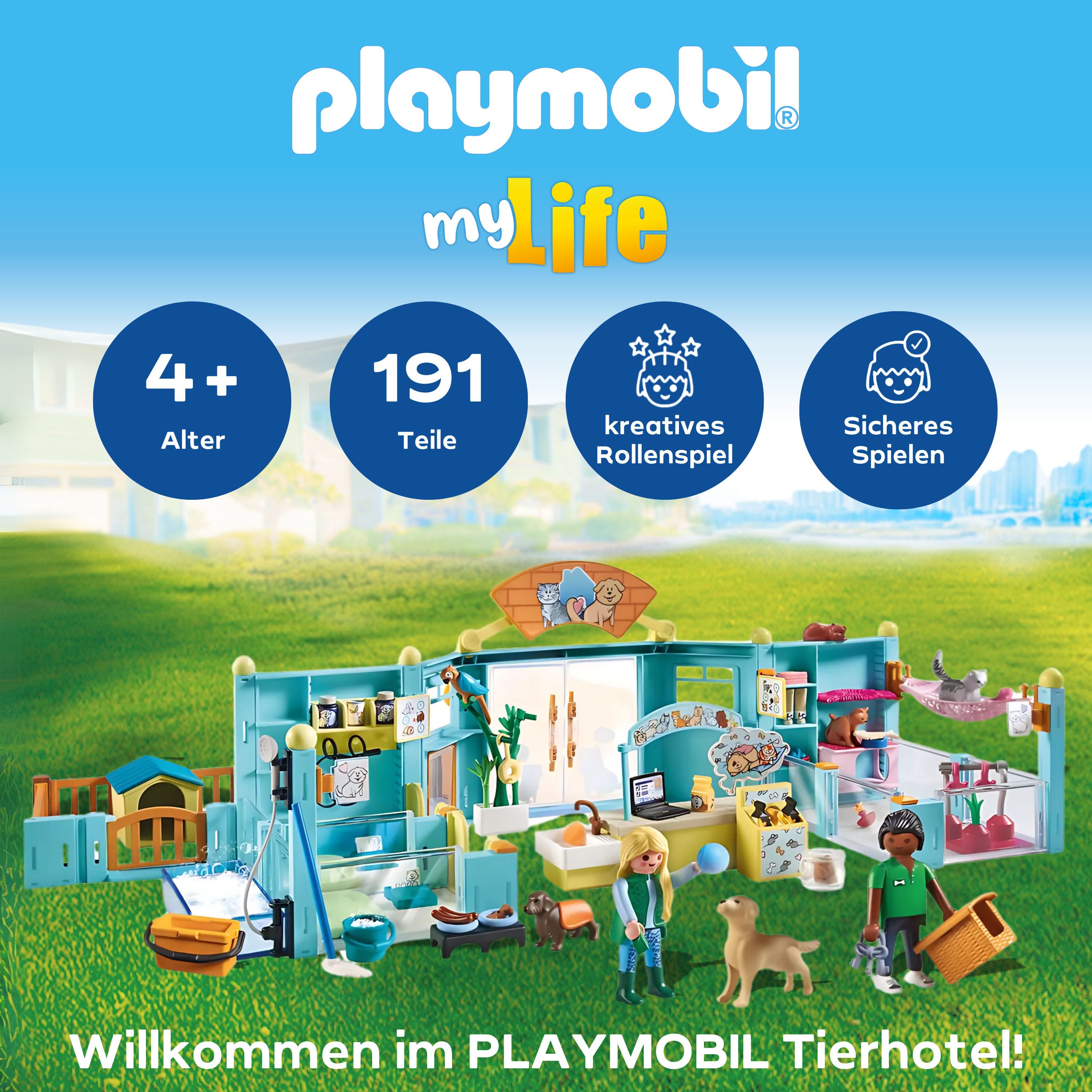 Playmobil® Tierhotel (71742), Playmobil My Life Konstruktions-Spielset, (19 günstig online kaufen