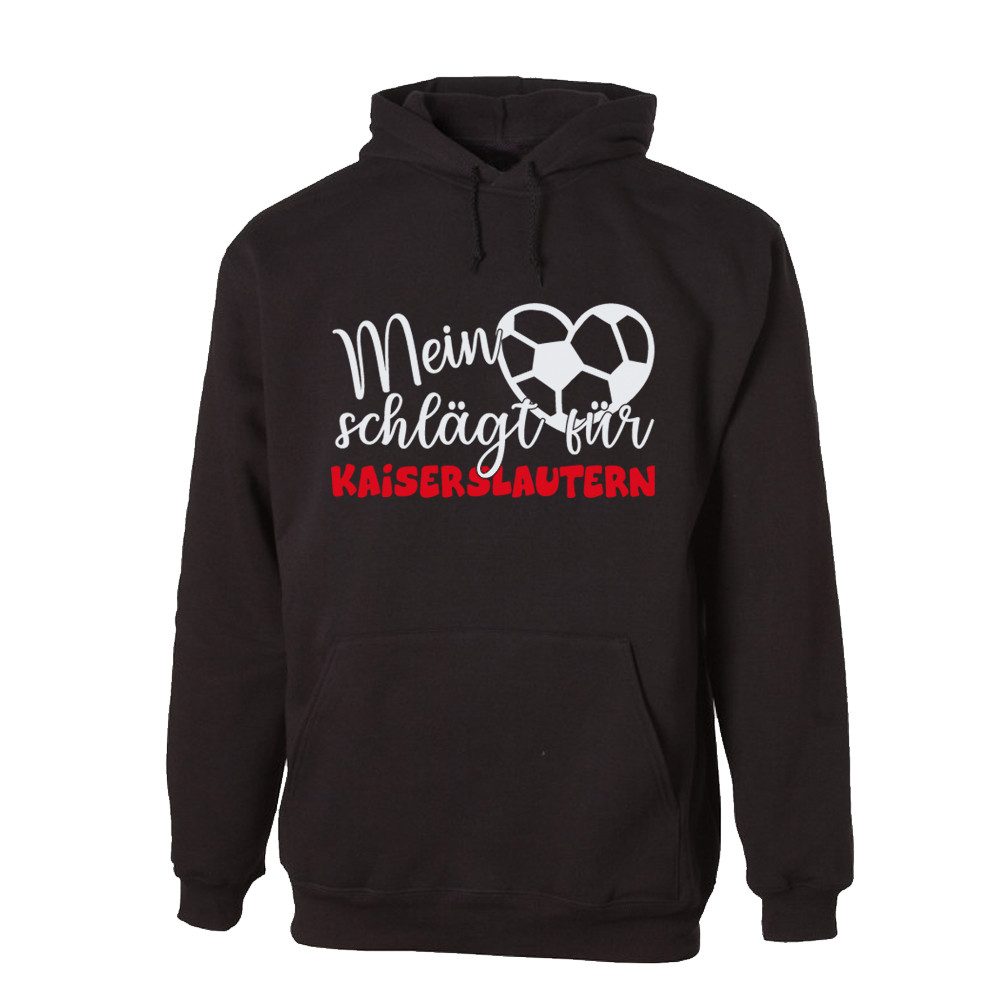 G-graphics Hoodie Mein Herz schlägt für Kaiserslautern Unisex Pullover mit einem Motiv für den echten Fan