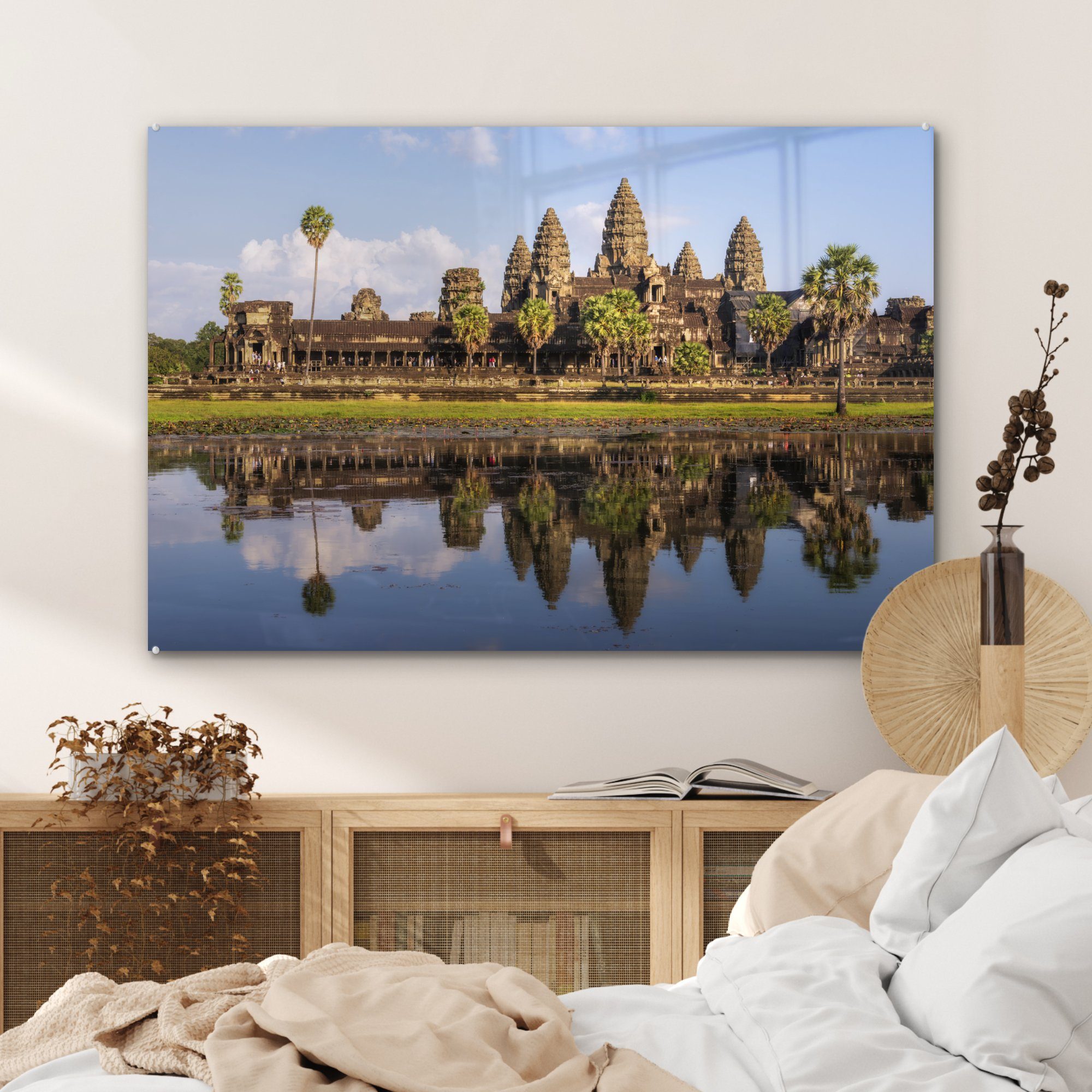 Schlafzimmer Kambodscha, Acrylglasbild St), Antiker MuchoWow in Acrylglasbilder (1 & Tempel Wohnzimmer