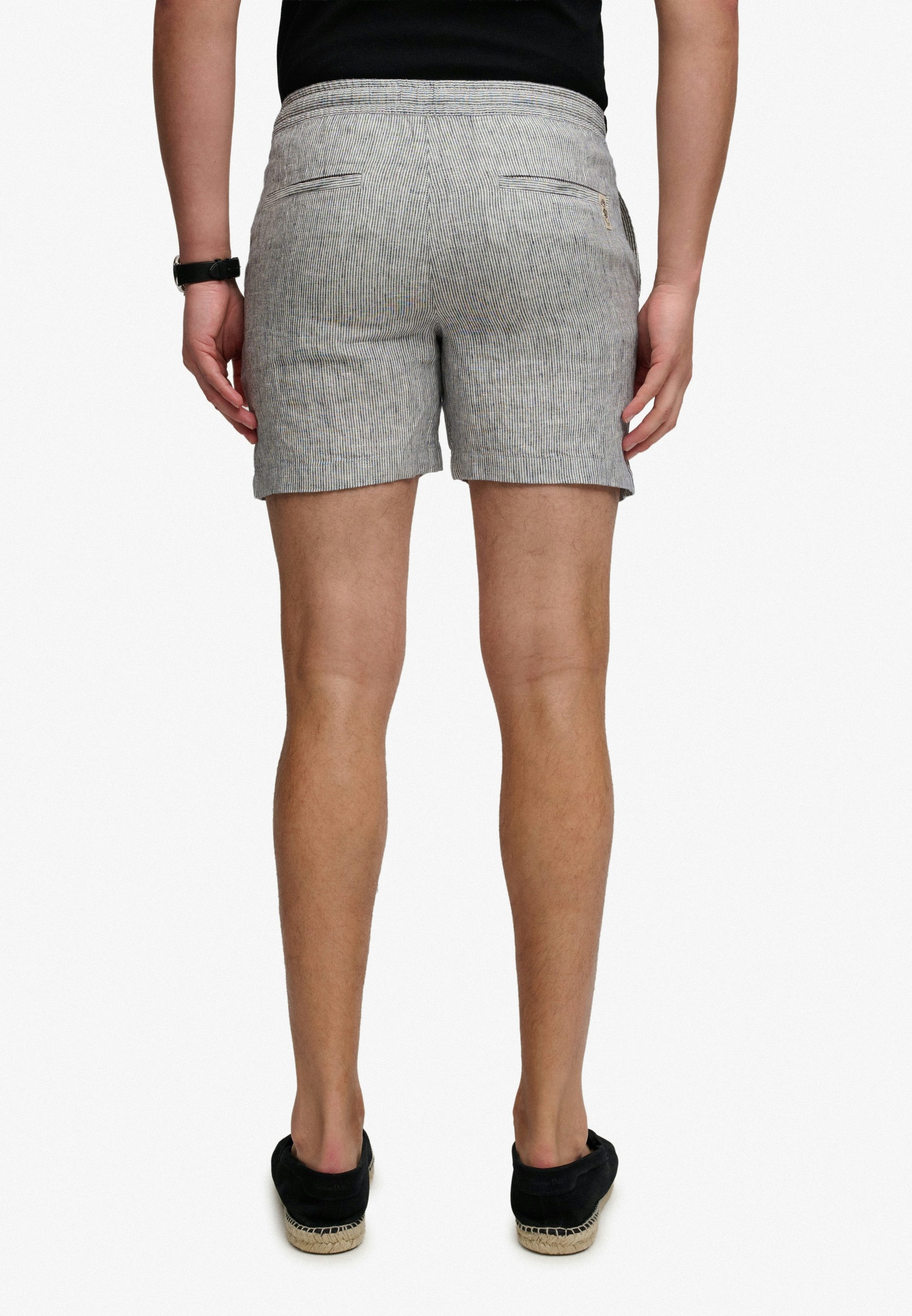 Superdry Shorts MERCHANT LINEN SHORT aus Leinen, Relaxed Fit, mit Reißverschluss