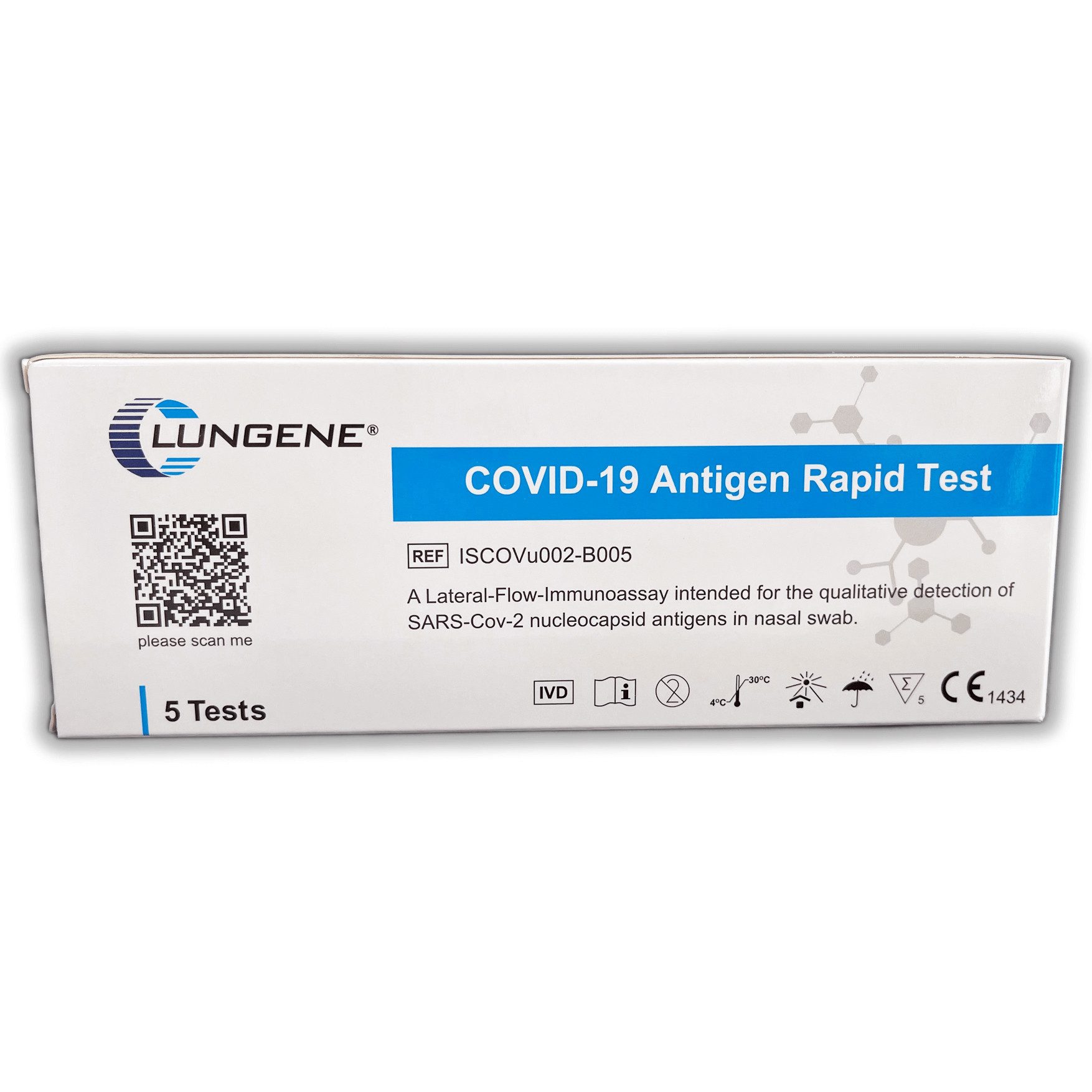PSA-Schnelltest Clungene® LAIEN 5er Antigen Test - COVID-19 Schnelltest (Nasal Swab) -