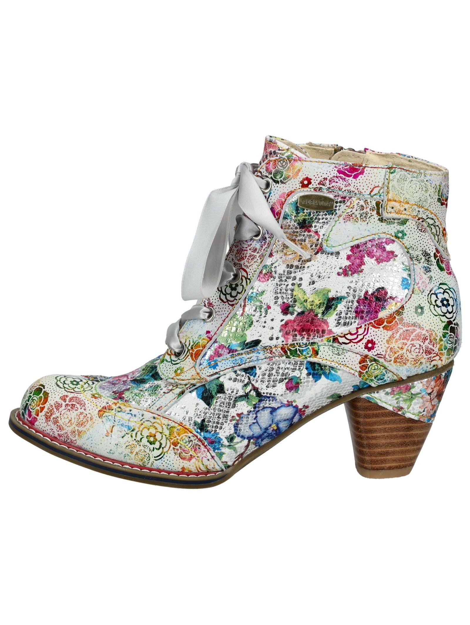 LAURA VITA Stiefelette Leder/Textil Schnürstiefelette günstig online kaufen