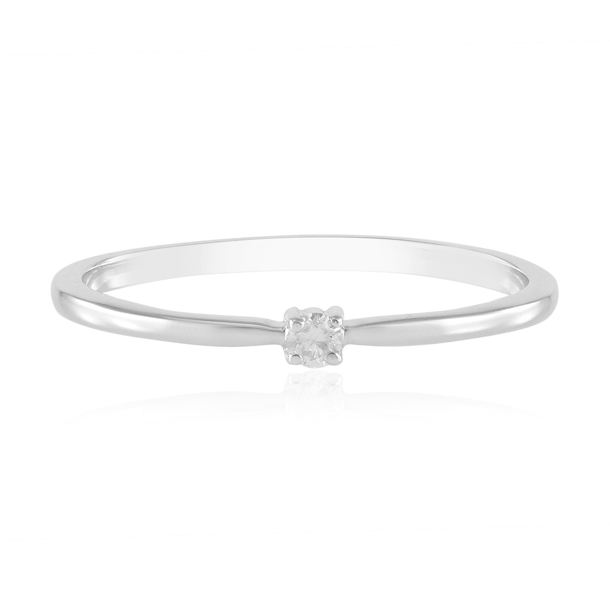 Cavill Brillantschliff Diamant Silber Ring (1-tlg)
