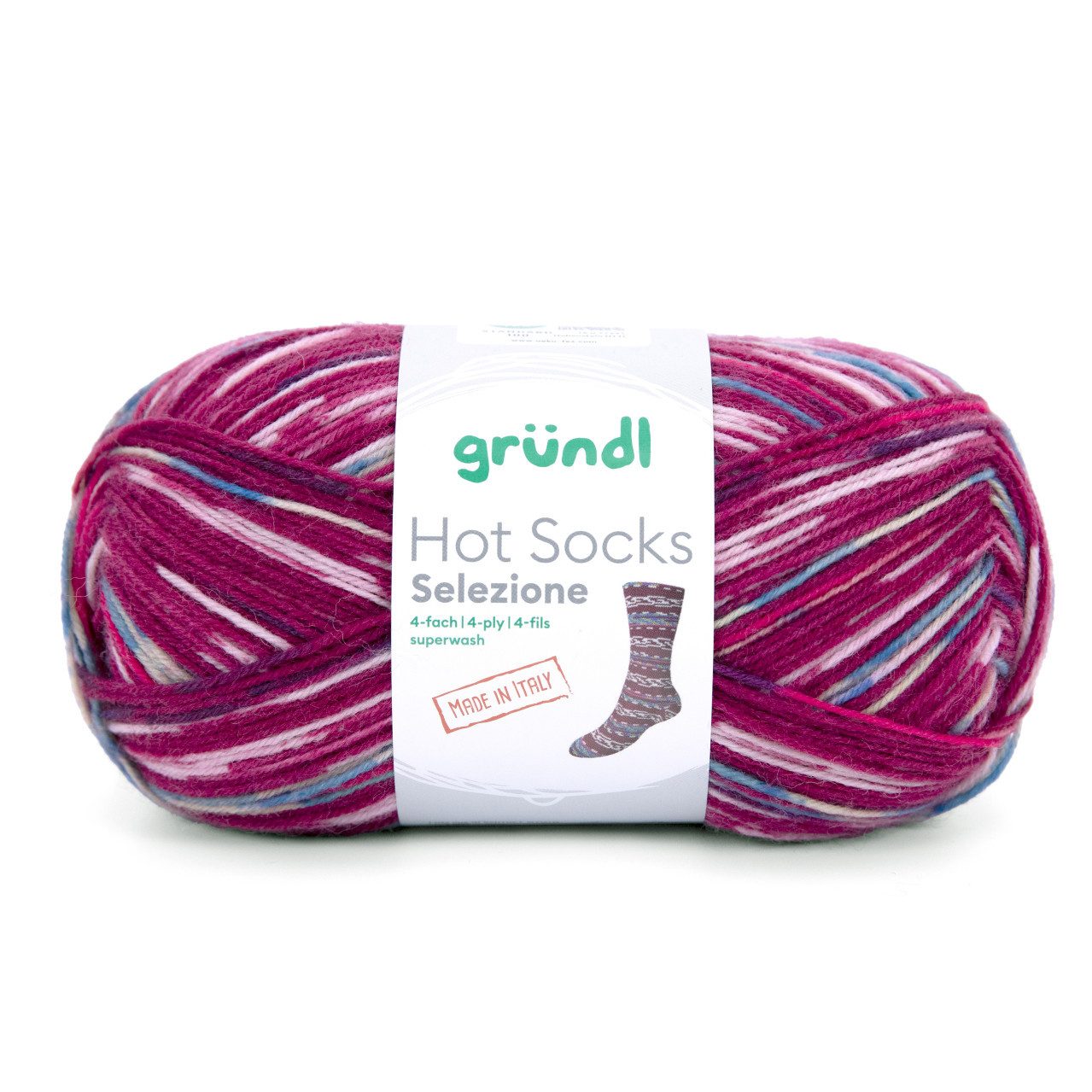Gründl Gründl Sockenwolle Hot Socks 100 g 4-fach, Häkelwolle
