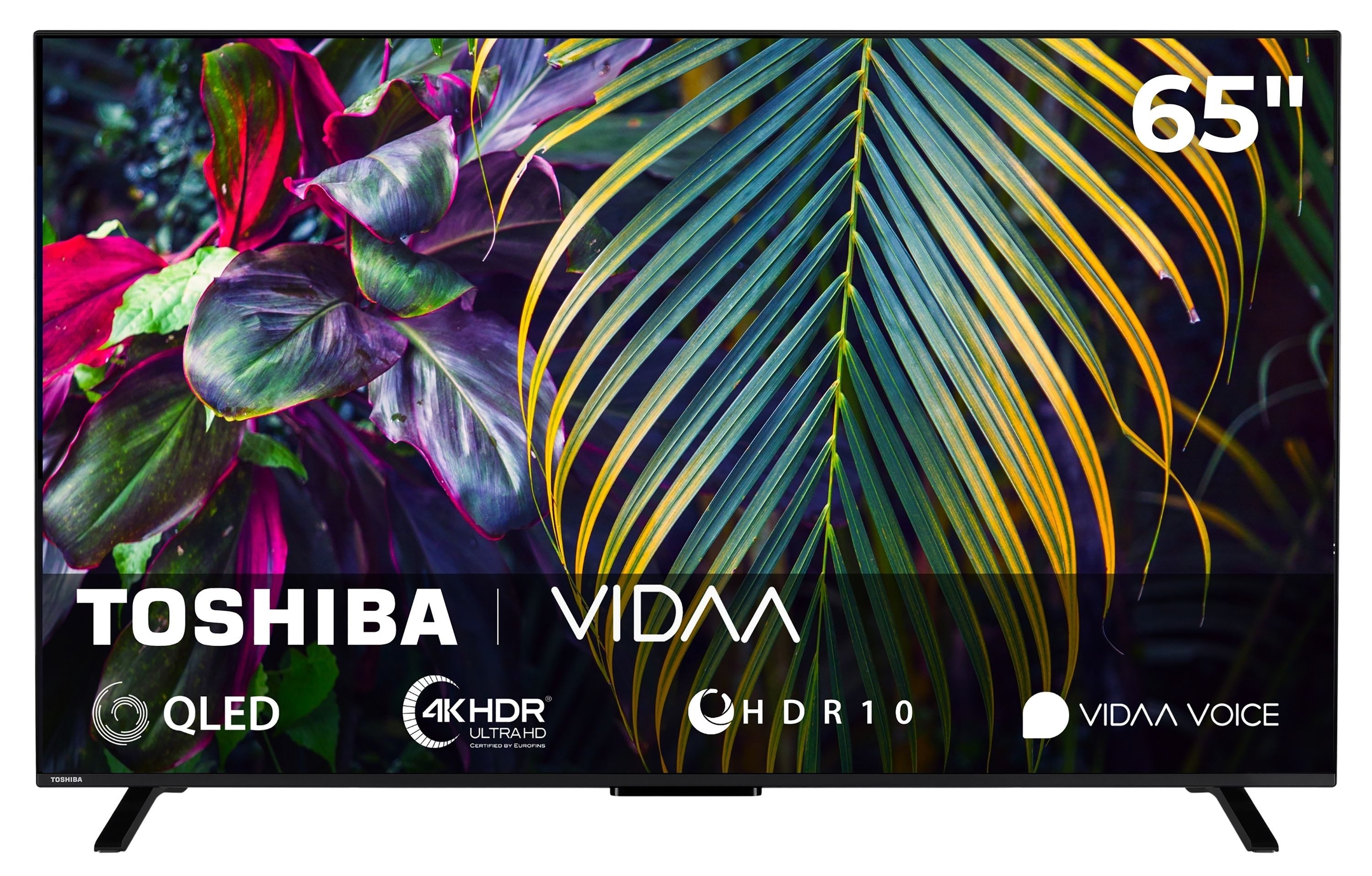 Toshiba 65QV2363DA QLED-Fernseher (164 cm/65 Zoll, 4K Ultra HD, VIDAA Smart TV, VIDAA Voice, Dolby Vision HDR, Triple Tuner, Dolby Audio)