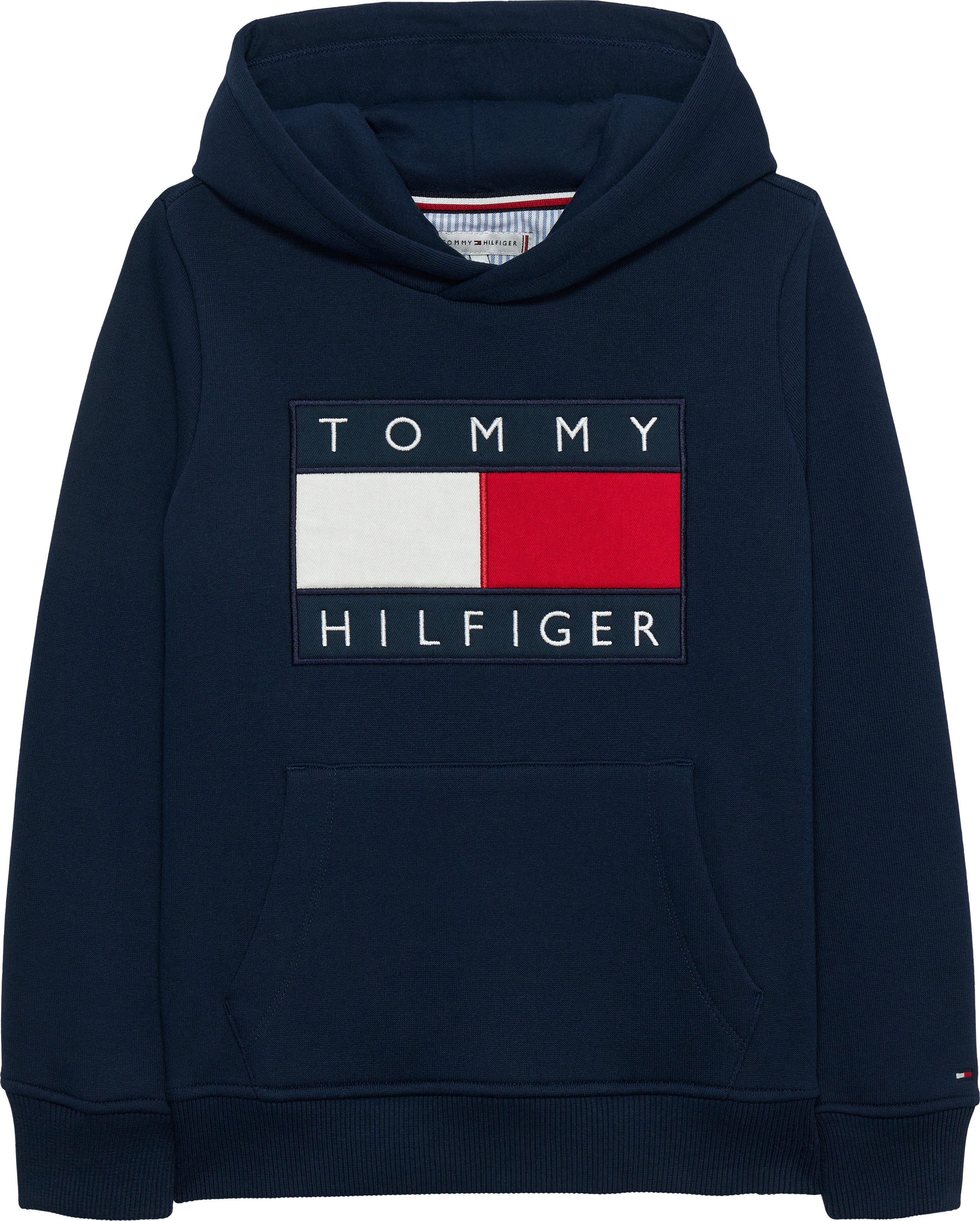 Tommy Hilfiger Kapuzensweatshirt Kinder bis 16 Jahre, mit Kapuze