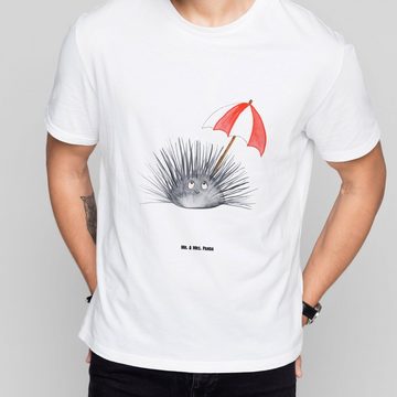 Mr. & Mrs. Panda T-Shirt Seeigel - Weiß - Geschenk, Selbstakzeptanz, Meer, Hier und Jetzt, Jub (1-tlg)