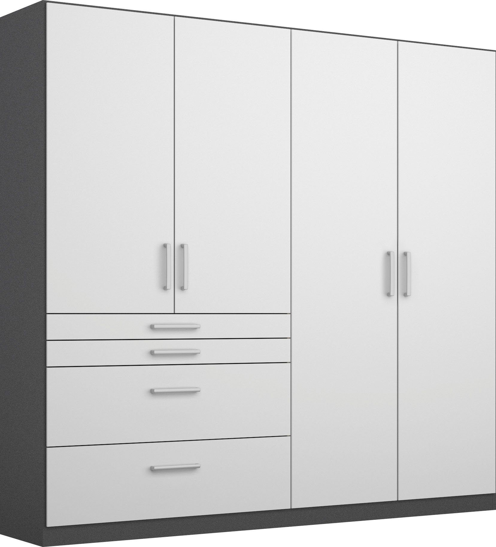 rauch Schrank-Set Kleiderschrank Schrank Garderobe Garderobenschrank Eckschrank HOMBURG, (Set), viel Stauraum, oberer Schubkasten mit Einteilung MADE IN GERMANY