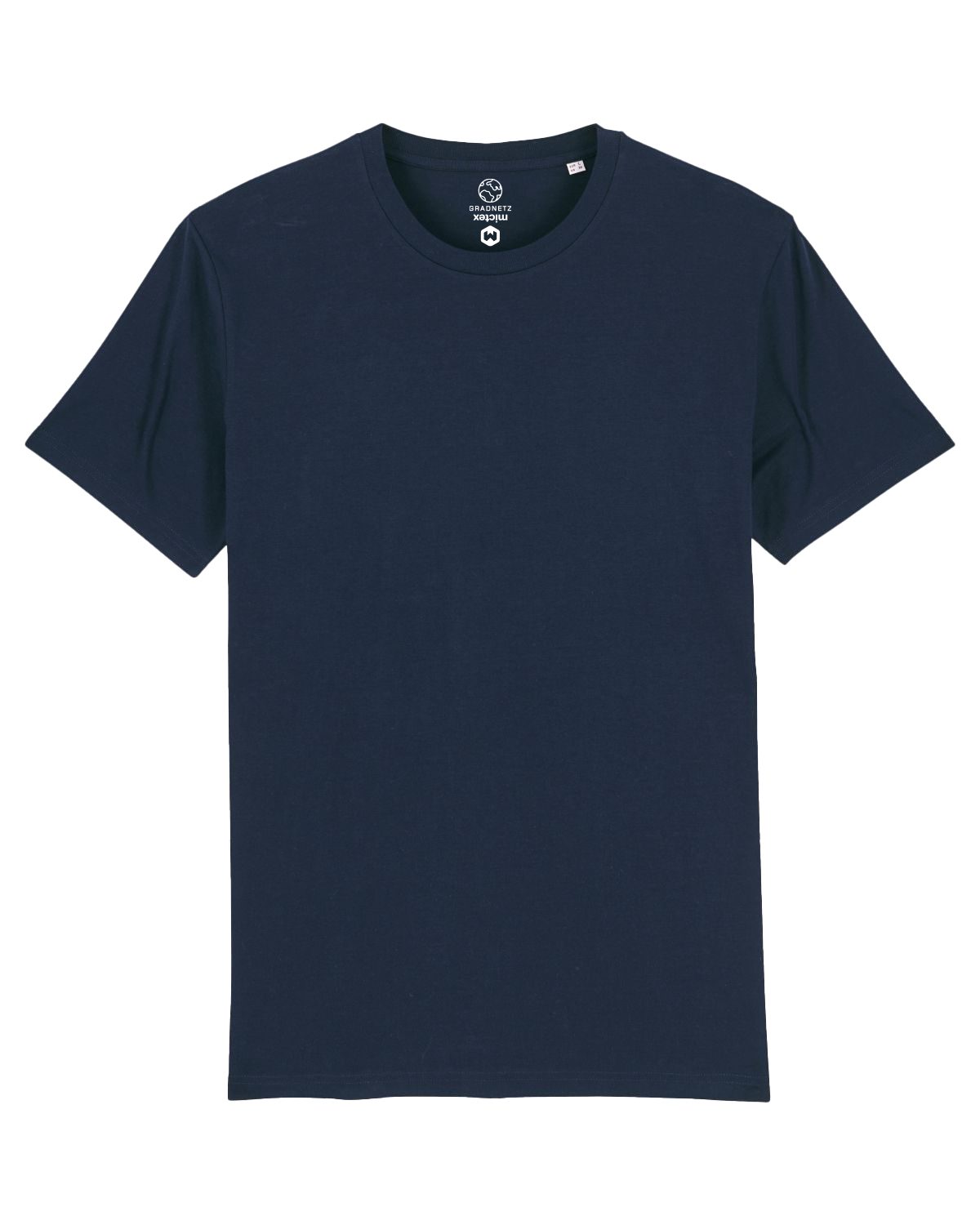Gradnetz T-Shirt basic unisex Biobaumwolle nachhaltig & fair produziert dunkelblau