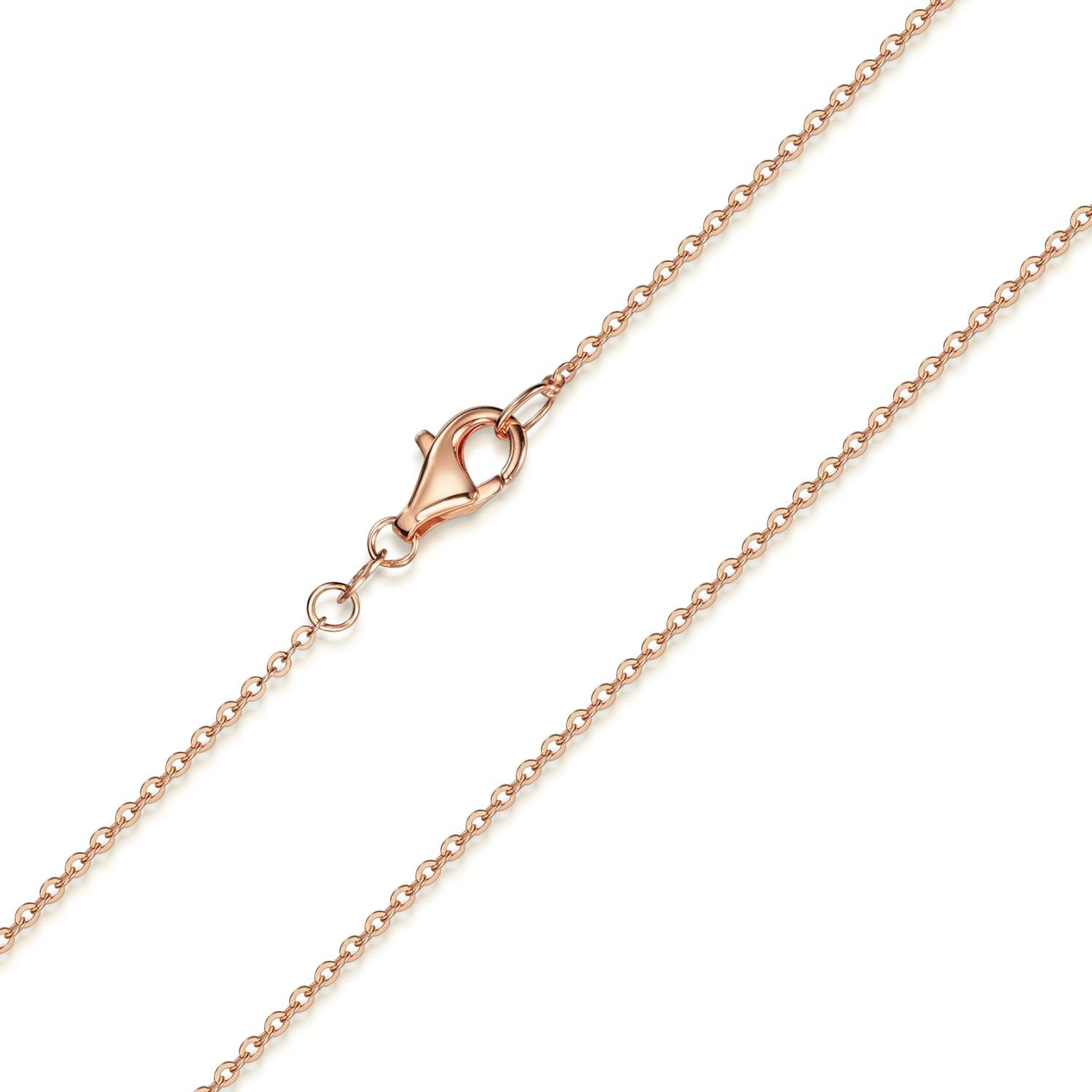 Materia Gliederkette Damen Rosegold Ankerkette Fein 1,2mm K53, Sterlingsilb günstig online kaufen