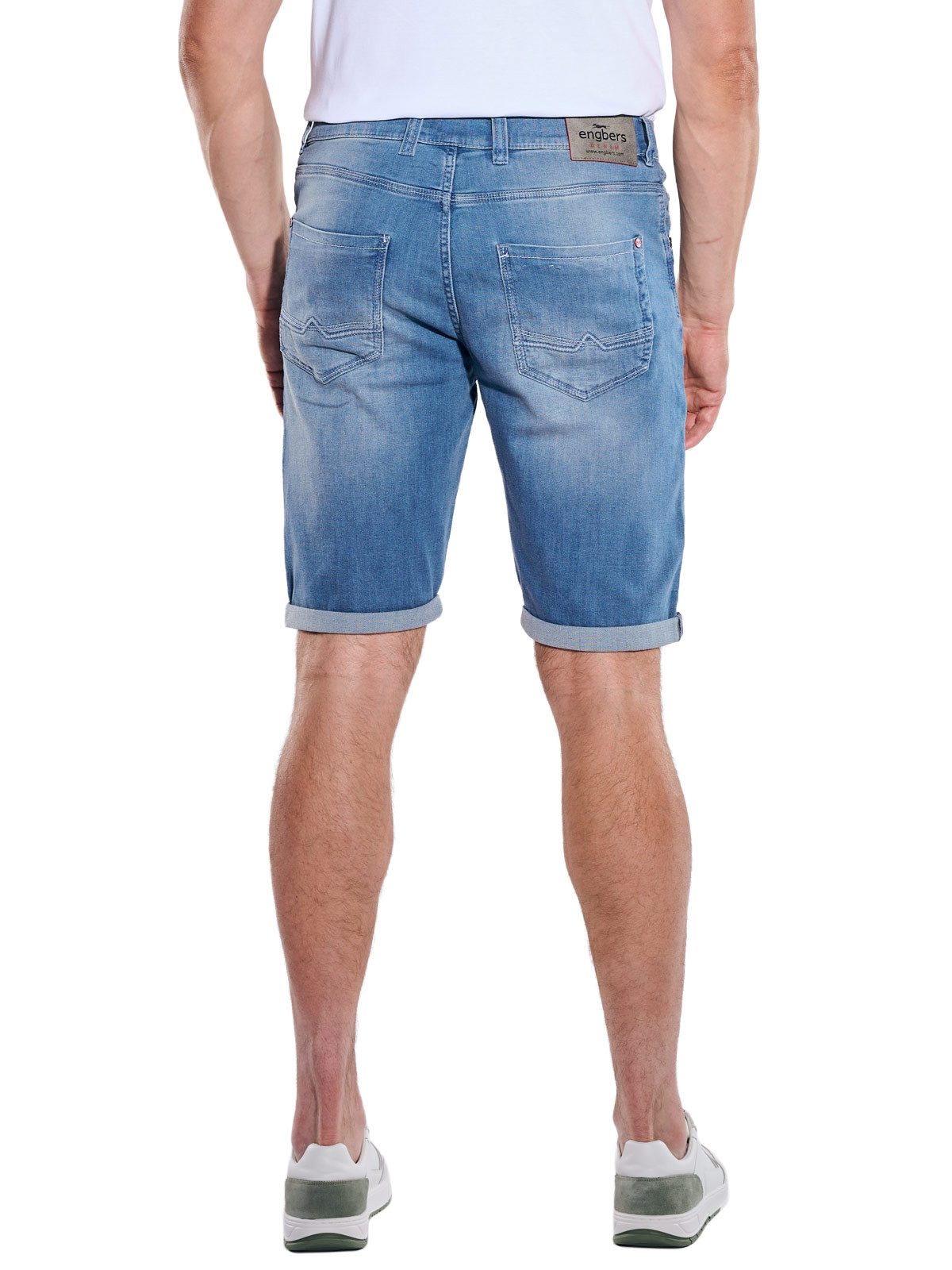Engbers Jeansbermudas Herren Bermuda, Saphirblau