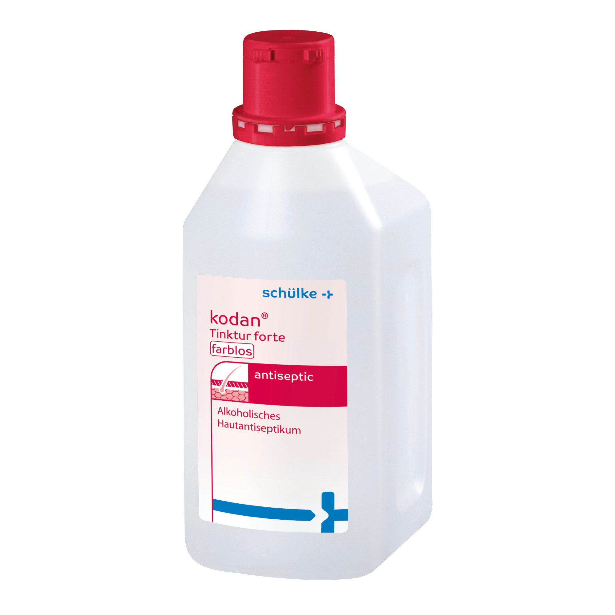 SCHÜLKE & MAYR GmbH kodan Tinktur forte farblos - gebrauchsfertiges Hautantiseptikum - 1L Hand-Desinfektionsmittel