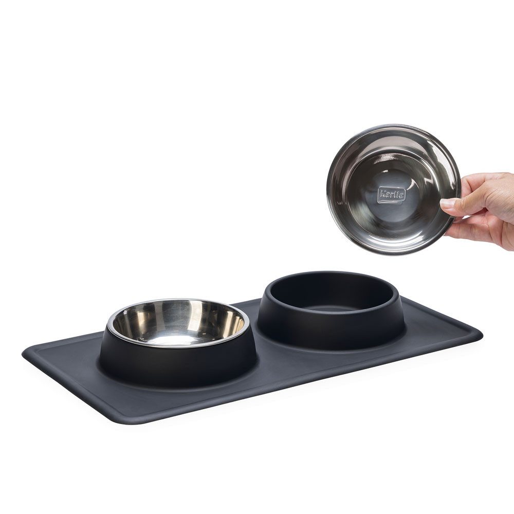 Karlie Napf Karlie Diner Set Dex - Schwarz