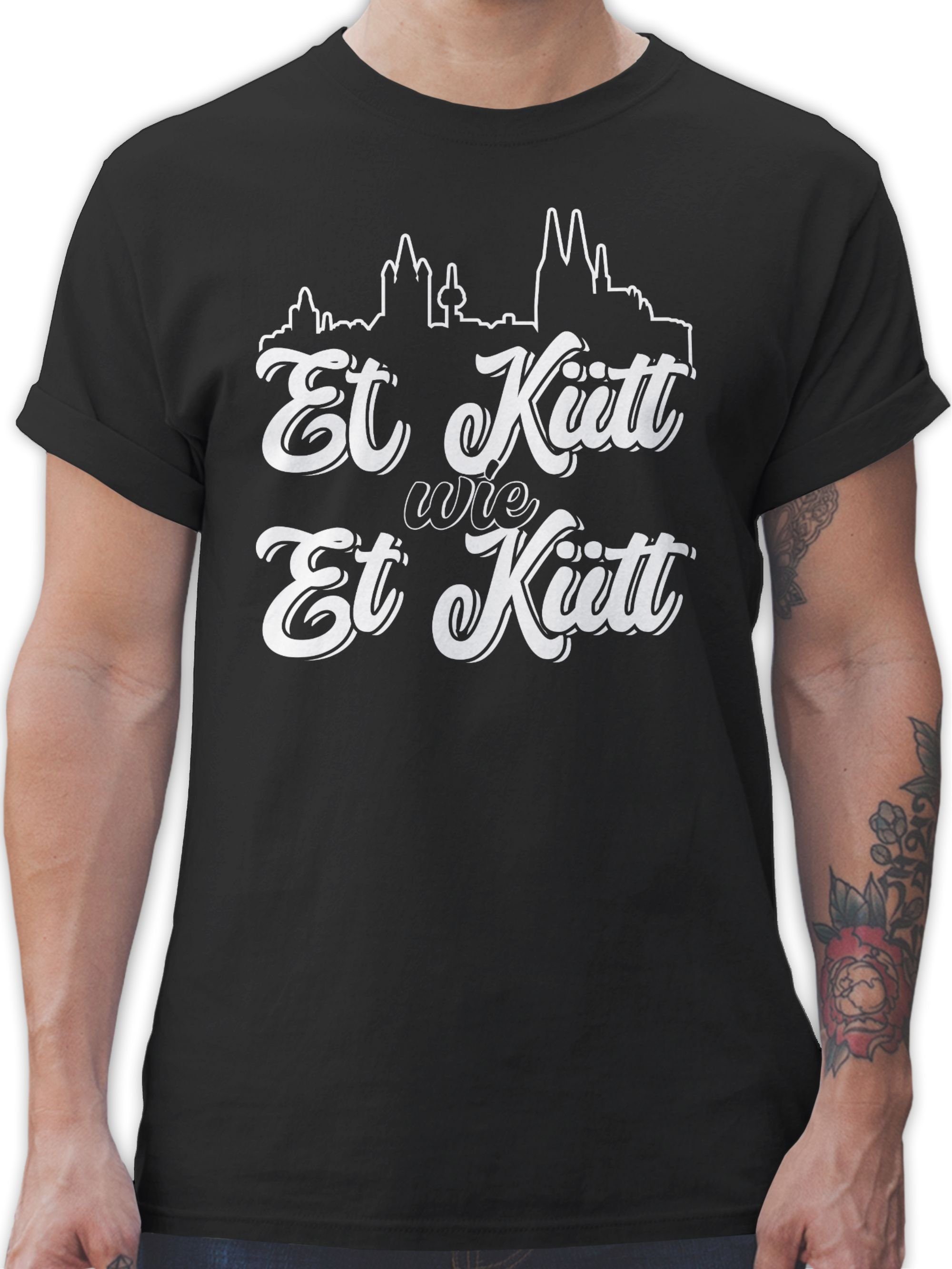 Shirtracer T-Shirt Et Kütt Wie Et Kütt Karneval Outfit 02 Schwarz