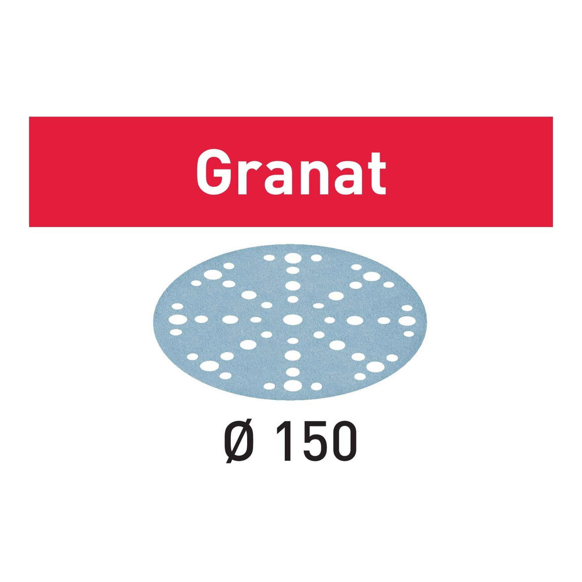 FESTOOL Schleifpapier Festool Schleifmittel Granat D150 P240 GR/50 50 Stk