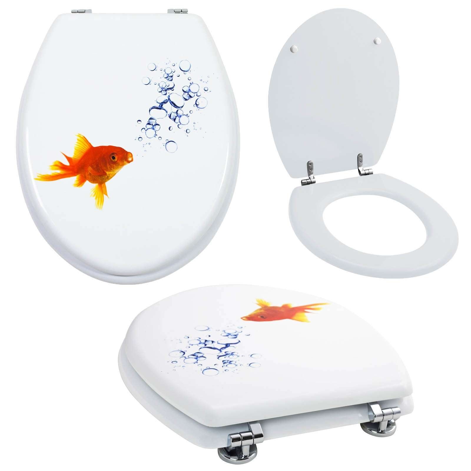 WC-Sitz WC-Sitz aus MDF Toilettensitz mit Absenkautomatik verschiedene Motive