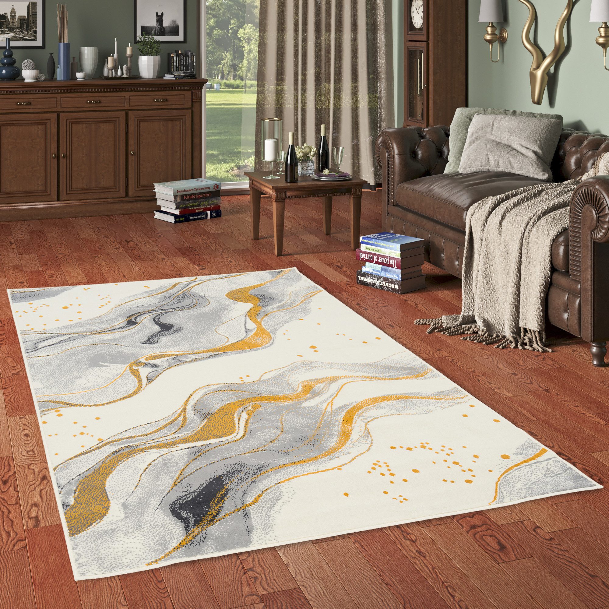 Pergamon Designteppich Designer Teppich Passion Modern, Rechteckig, Höhe: 9 mm