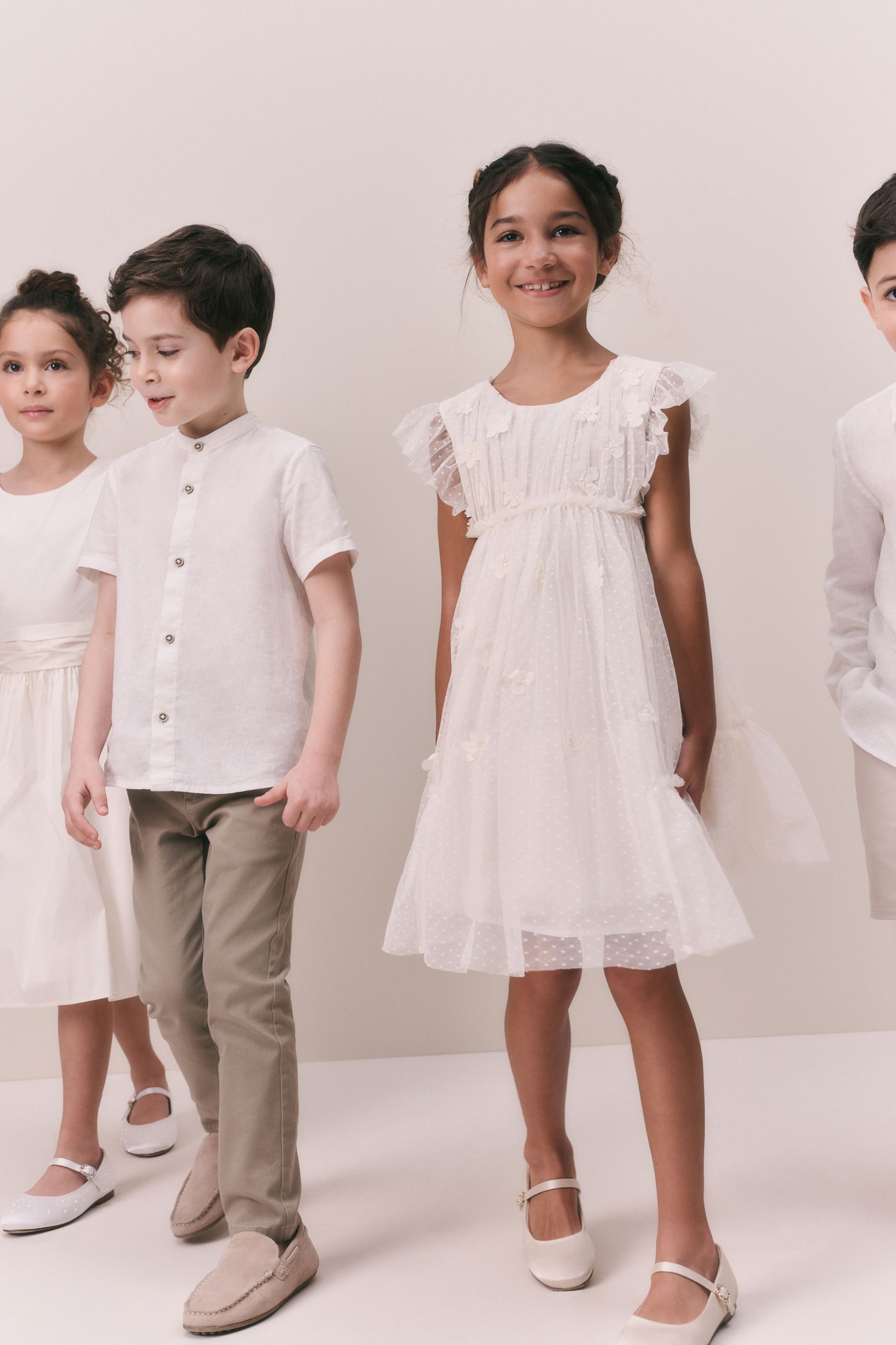 Next Partykleid Brautjungfernkleid mit Netzstoff (1-tlg)