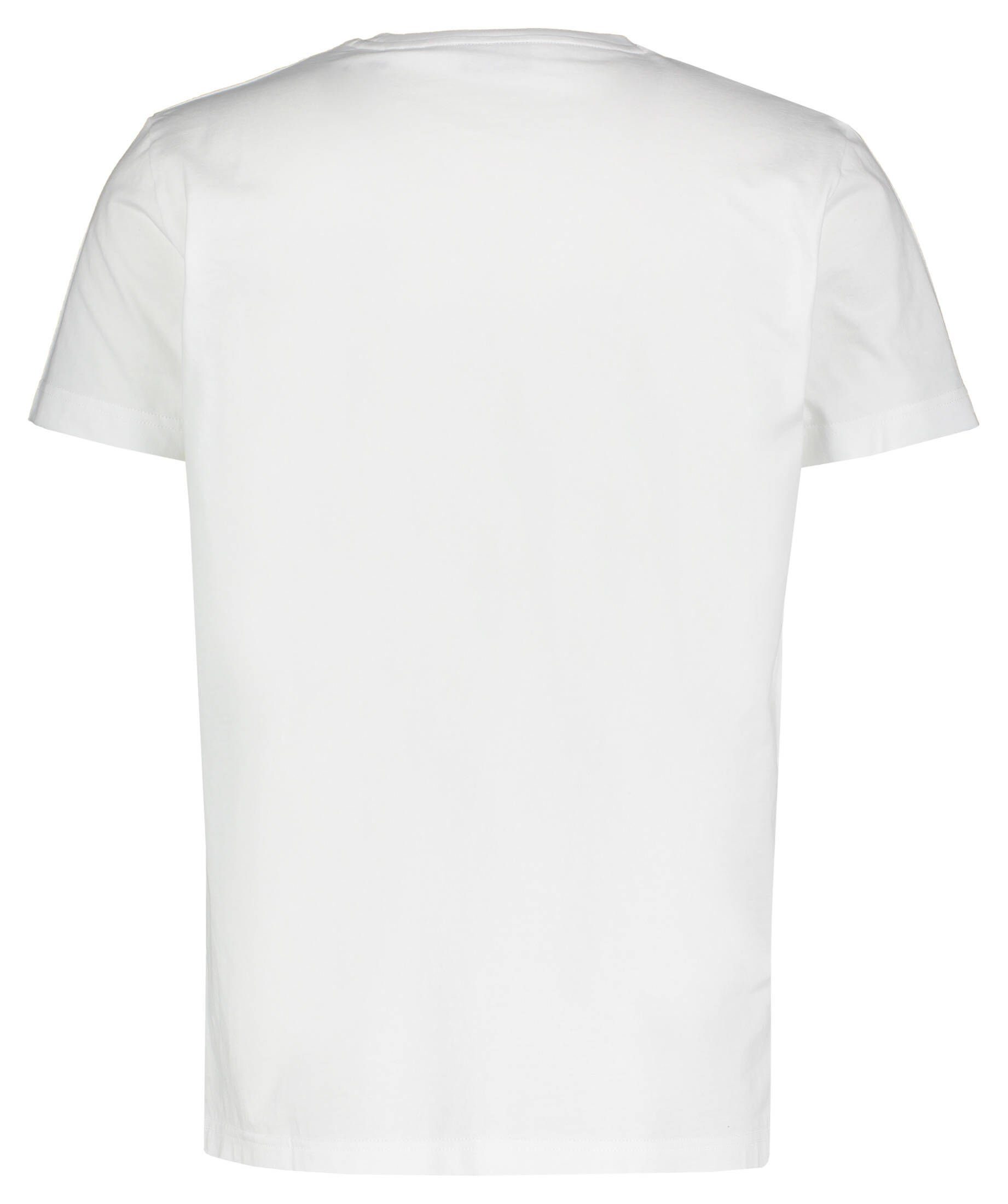 weiss (1-tlg) Gant (10) T-Shirt Herren T-Shirt