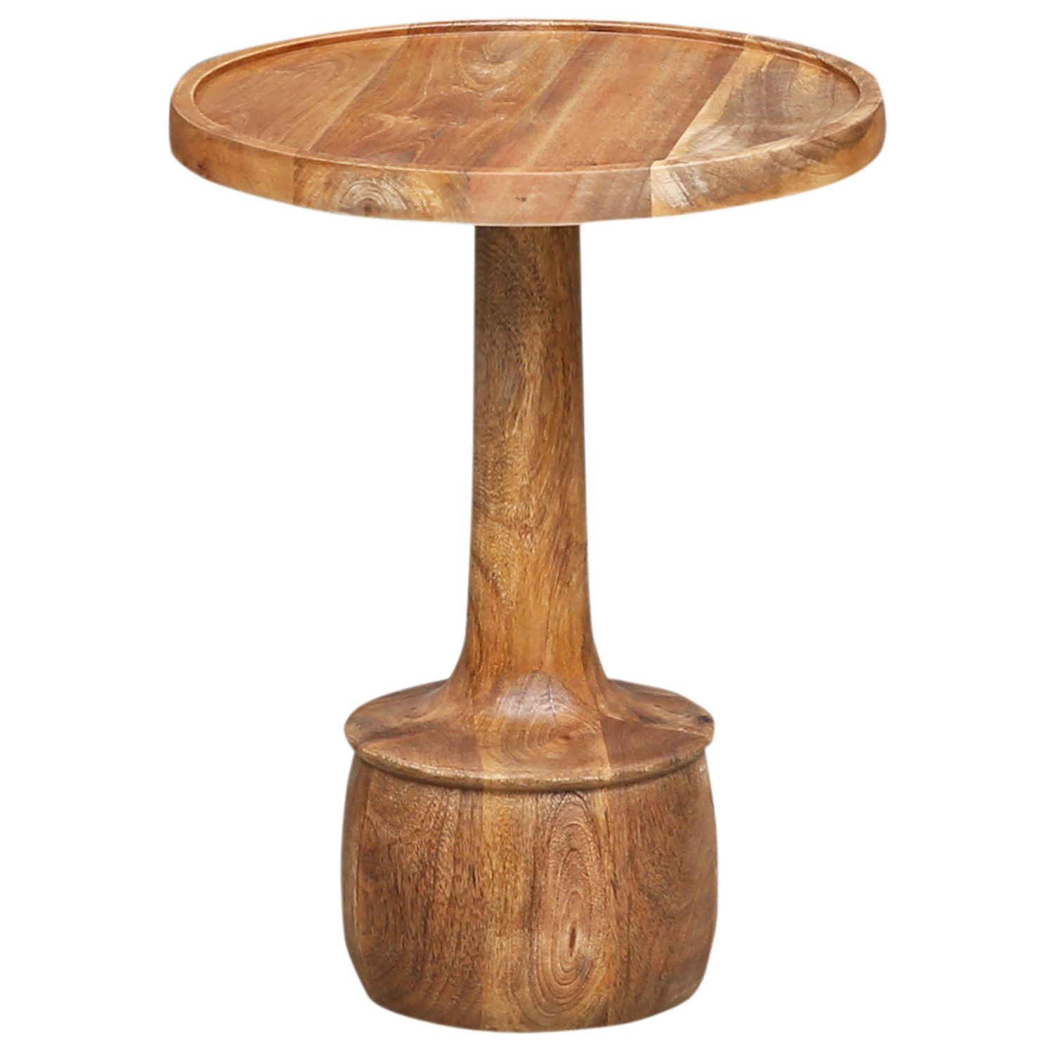 Marrakesch Orient & Mediterran Interior Beistelltisch Beistelltisch Accursia – Rund, 35 cm Ø, 45 cm hoch, Mangoholz (1-St)
