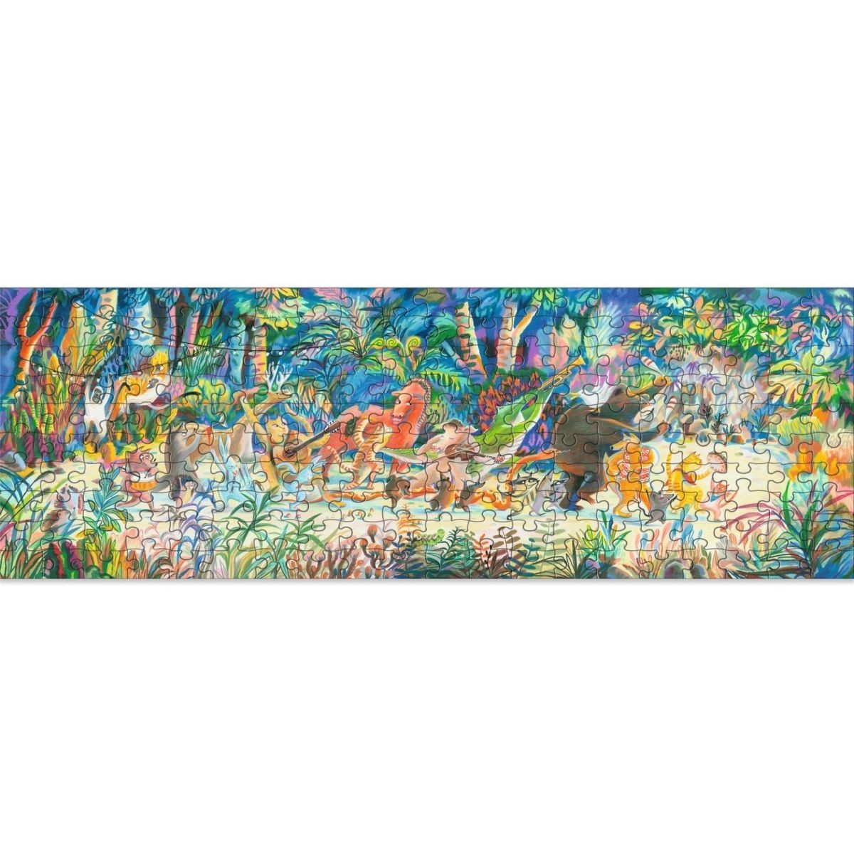DJECO Puzzle Woods Music Band - 200 Teile Gallery Puzzle für Kinder, 200 Puzzleteile, Gallery Puzzle