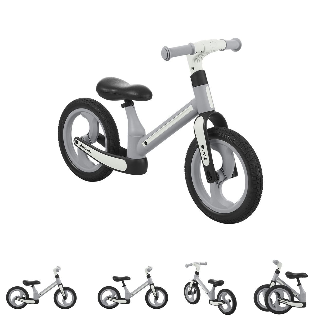 Kikkaboo Laufrad Blace 12 Zoll 12 Zoll Zoll, Einstellbar, Federung Vorderräder, faltbar, 12 Zoll Räder, bis 20 kg