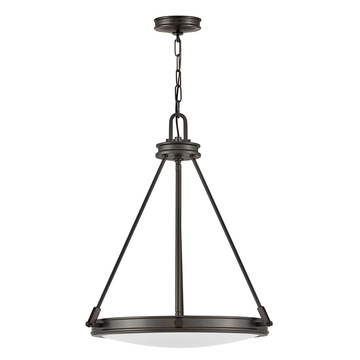 Licht-Erlebnisse Pendelleuchte GRACIA, ohne Leuchtmittel, Glas Metall H: max. 377 cm Ø 54,3 cm rund Schwarz Weiß E14 4-flammig