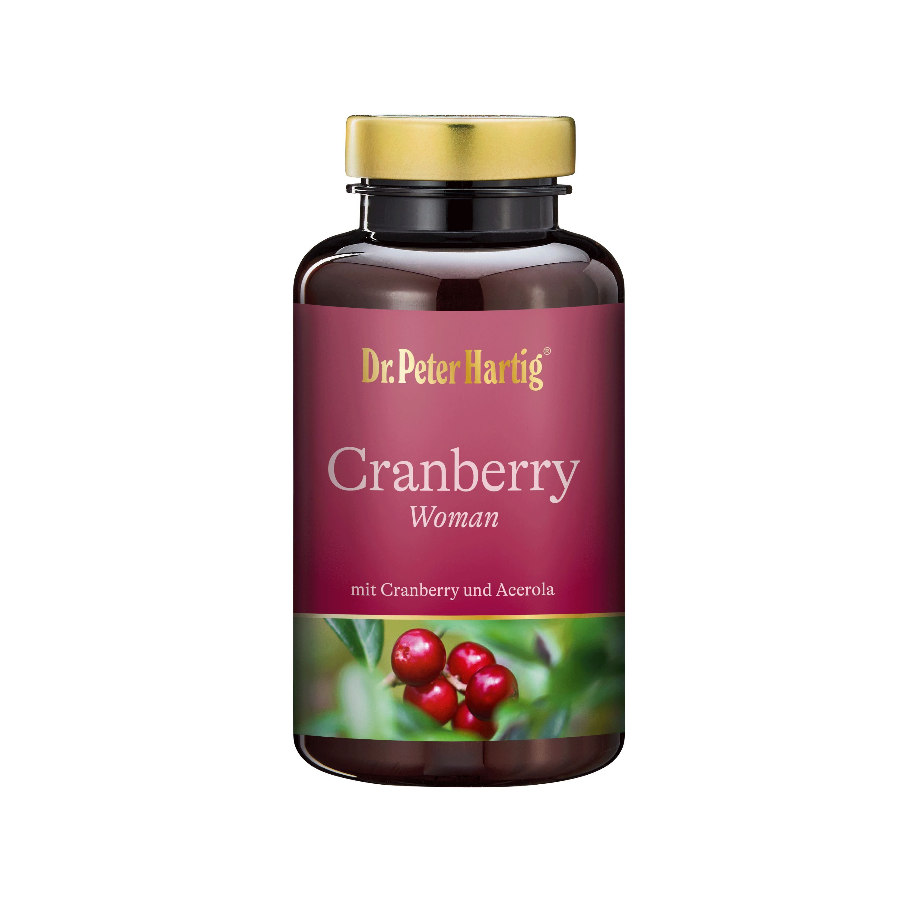 Dr. Peter Hartig Cranberry Woman, unterstützt ihre Blase, für mehr Wohlbefinden Kapseln, 120 Kapseln, 4-Monats-Vorrat, à 75 g