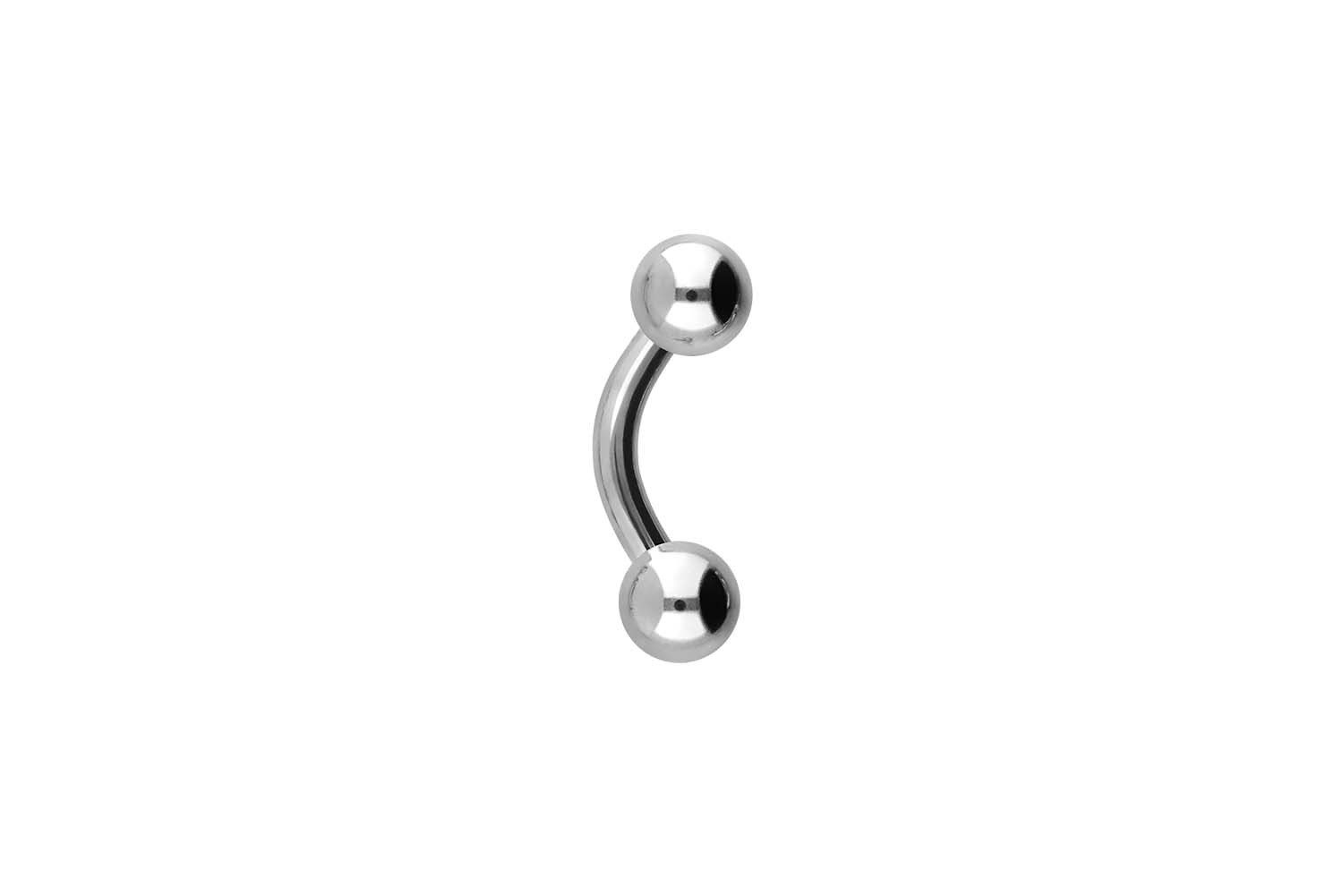 PIERCINGLINE Bauchnabelpiercing Titan Banane mit Innengewinde (Bananen, 1-tlg)