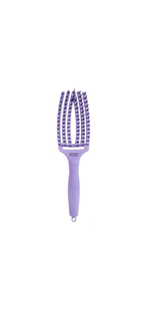 OLIVIA GARDEN Haarbürste Olivia Garden Fingerbrush Care Iconic Boar&Nylon Lavender Medium