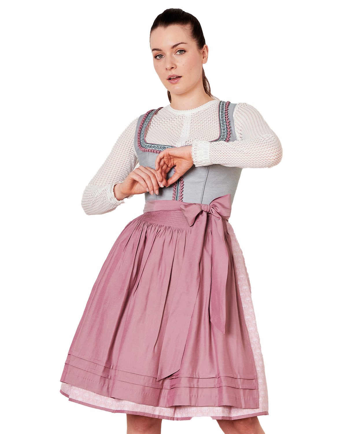 KRÜGER COLLECTION Dirndl Dirndl 'Siena' 114267, Grau Rose 60cm