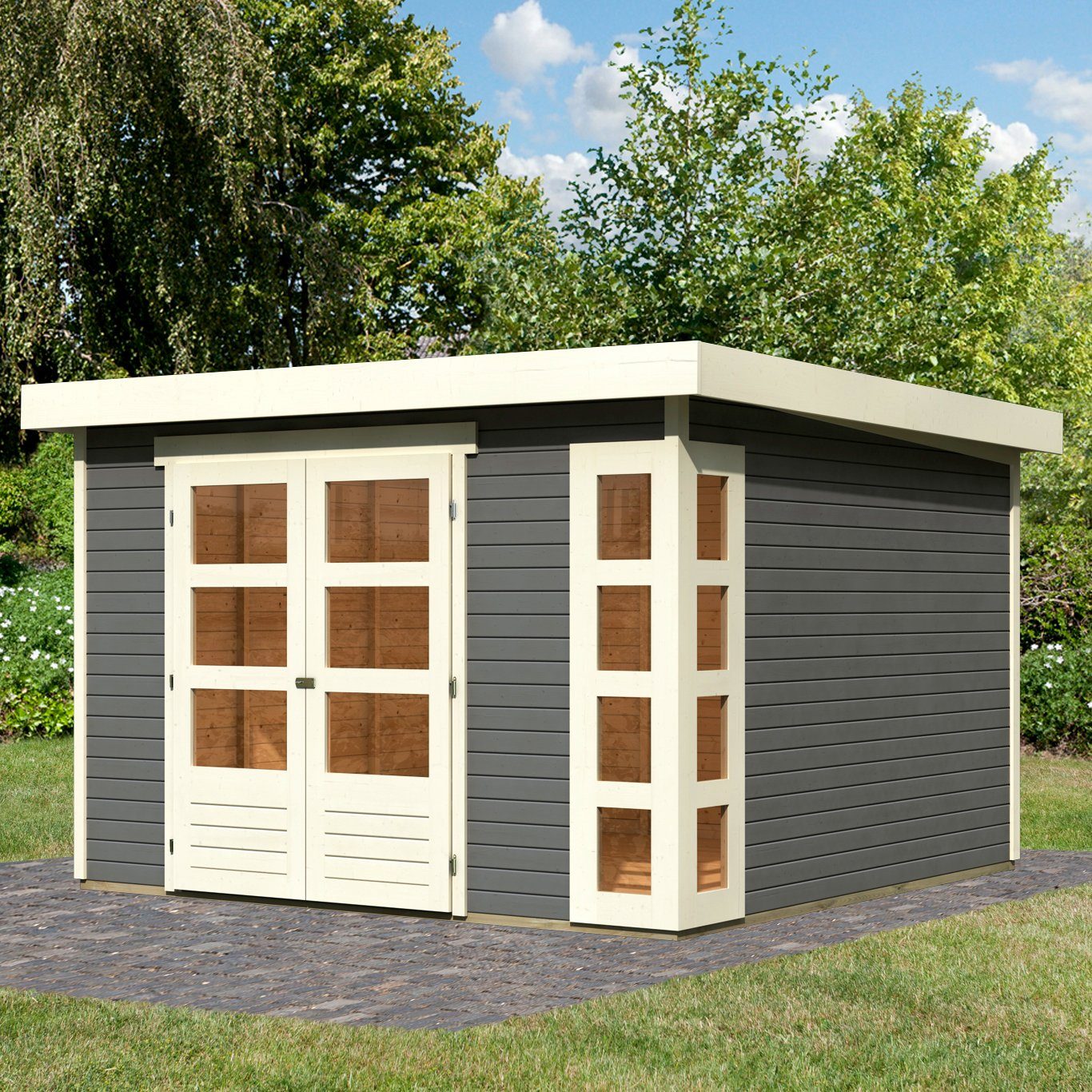 Karibu Gartenhaus Nordsee 6, BxT: 334x331 cm