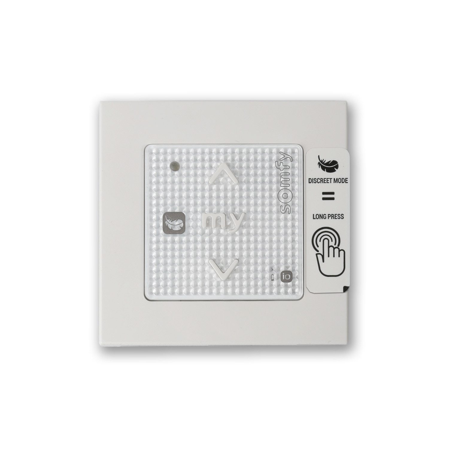 Somfy Rollladen-Funksteuerung Smoove Origin RS100 io mit Rahmen Pure Shine mit TaHoma® kompatibel