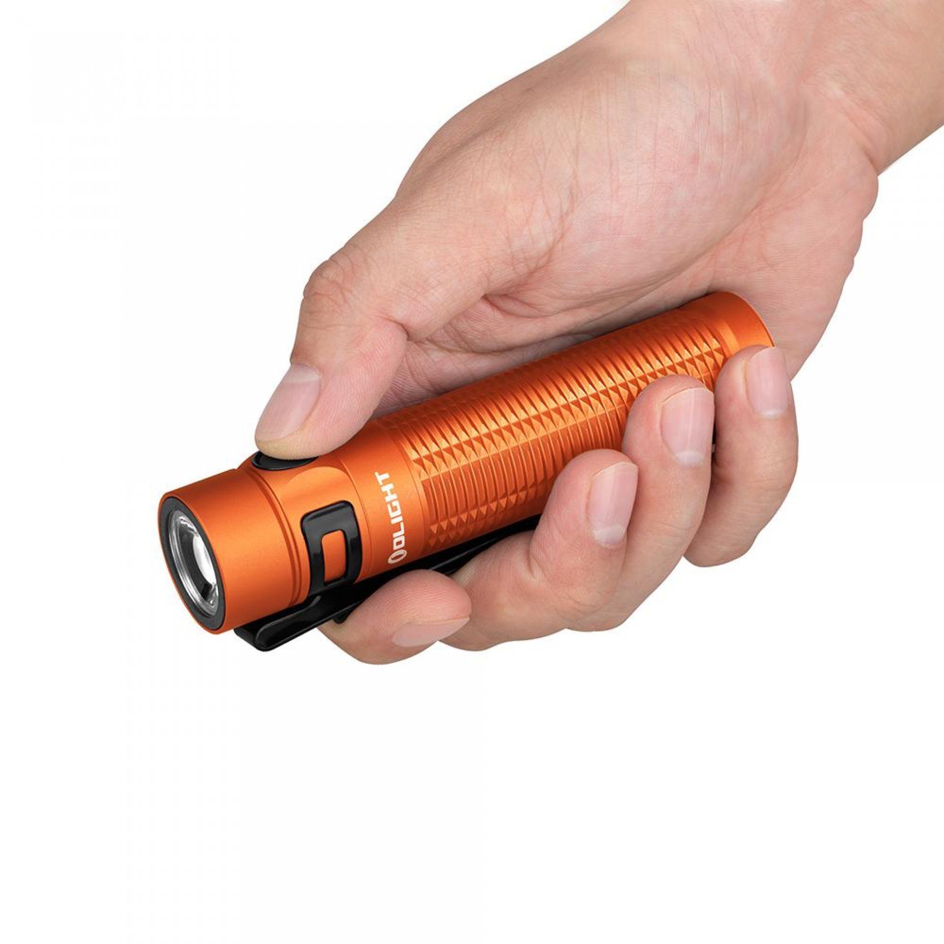 Orange OLIGHT Taschenlampe LED Baton Max EDC Taschenlampe Aufladbare Pro 3