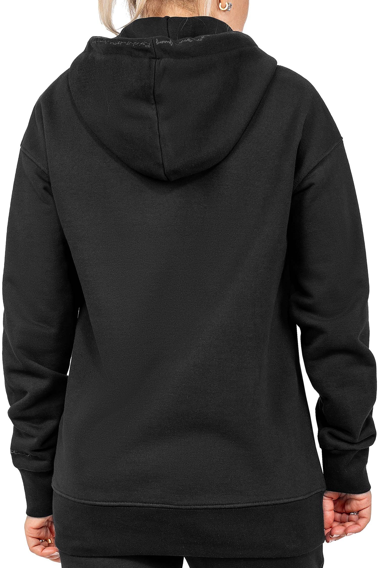 Reichstadt Kapuzenpullover Damen Relaxed Fit Hoodie Marken-Stick 23RSW038 B günstig online kaufen