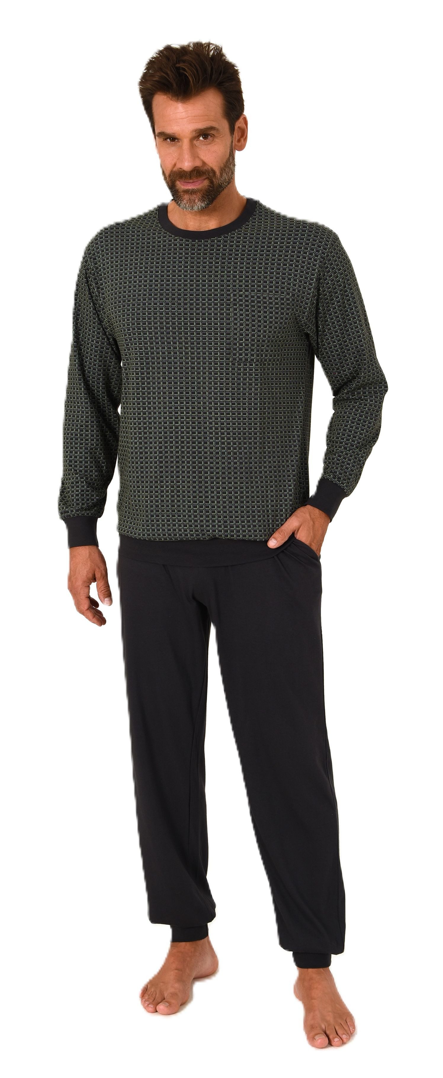 Normann Pyjama Normann Herren Schlafanzug mit günstig online kaufen