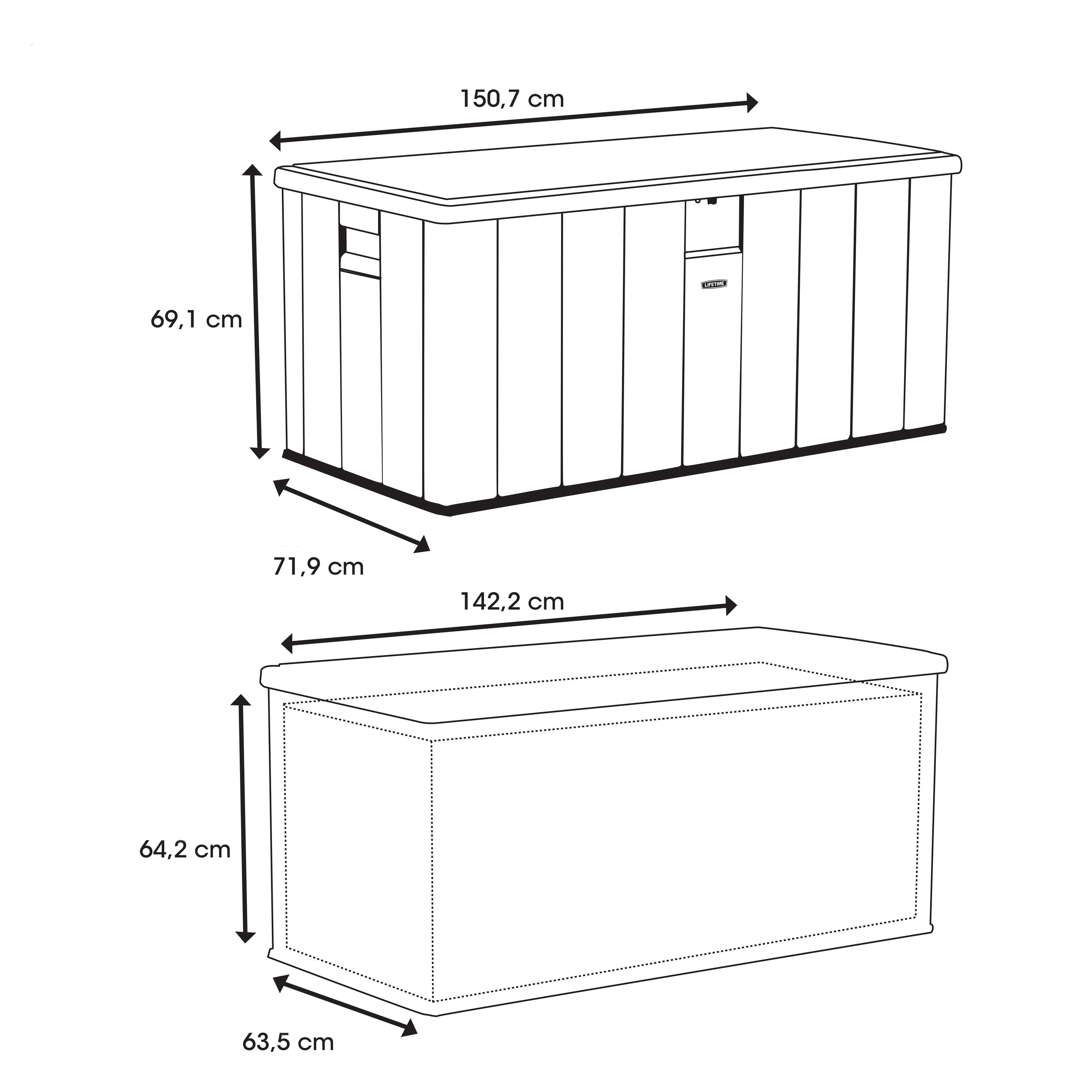 Lifetime Kissenbox Harmony, 570 Liter
