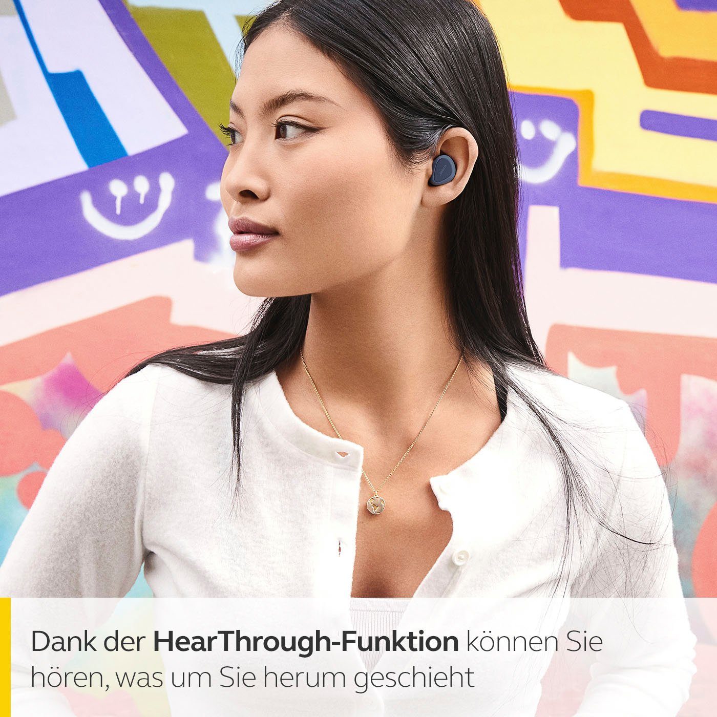 Jabra Assistant, In-Ear-Kopfhörer Navy Google Alexa, Bluetooth) (Geräuschisolierung, Siri, Elite 3