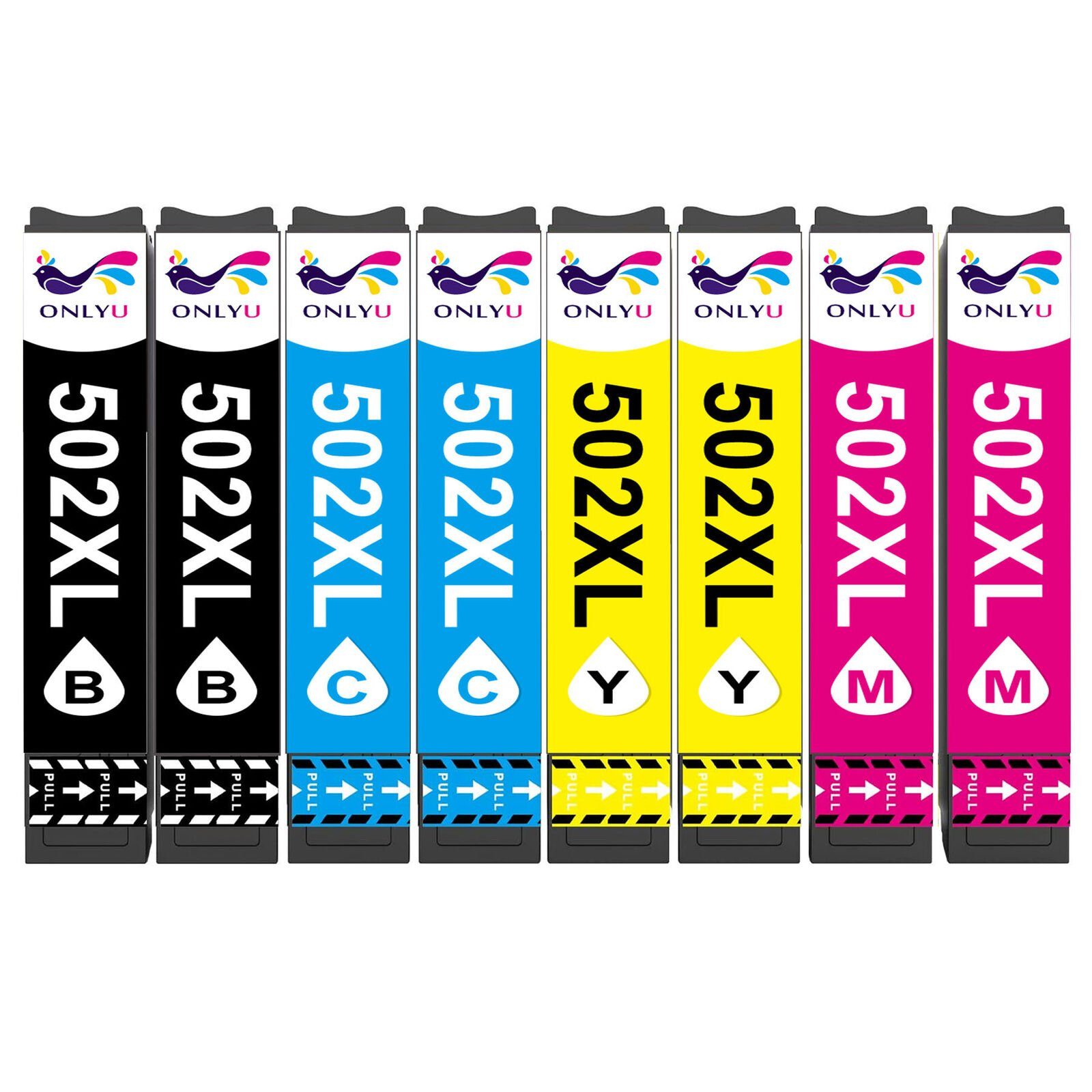 4x WF-2865 Expression 2x Home XP5100 für WF-2860 2x 8/10er XP-5105 XP-5100 502XL Magenta, Gelb 502 Tintenpatrone 2x Epson set ONLYU (für Cyan, WF2860 Schwarz, XP5105, Workforce WF-2860DWF WF-2865DWF) Epson tintenpatronen