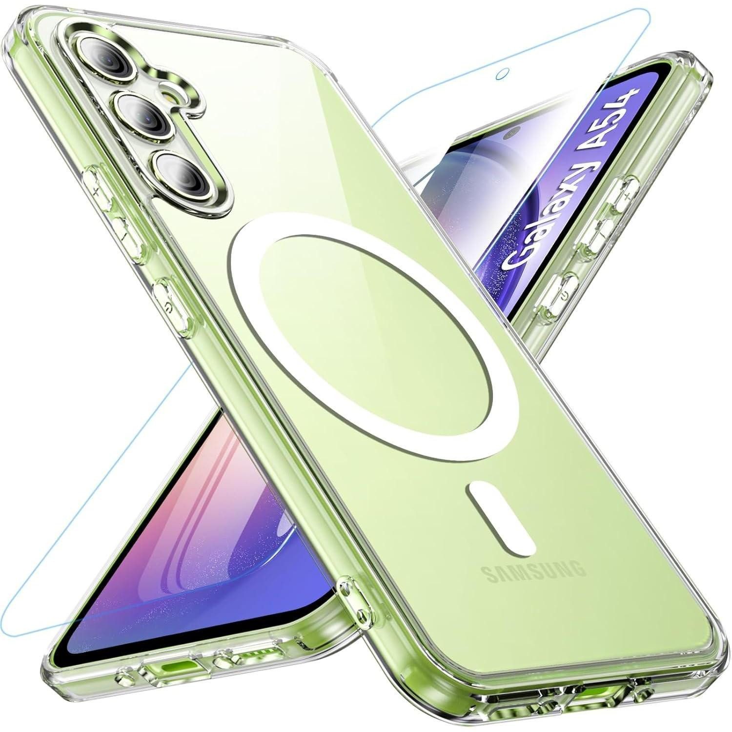 LuxusKollektion Handyhülle Hülle A54 5G Magnetisch MagSafe Samsung Galaxy A54 A54-Transparent