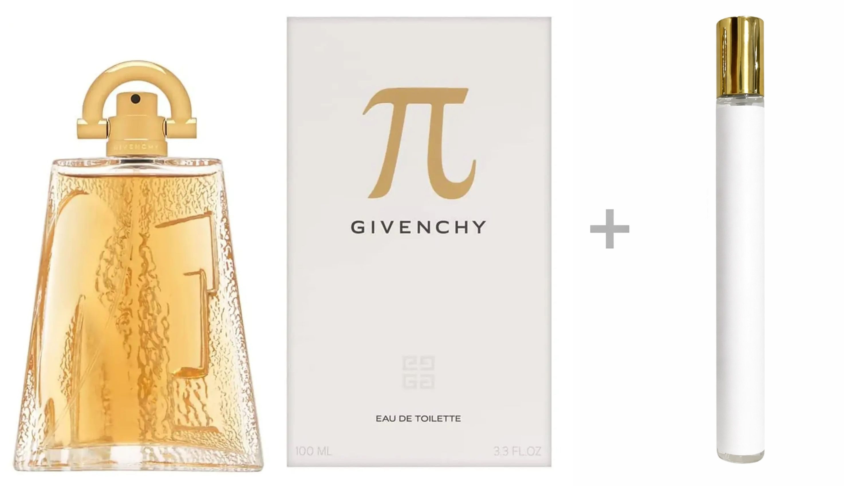 GIVENCHY Duft-Set Pi Eau de Toilette (EDT) Herren Spray, Süß-würziger Duft mit Basilikum und Tonkabohne - mit Reiseduft
