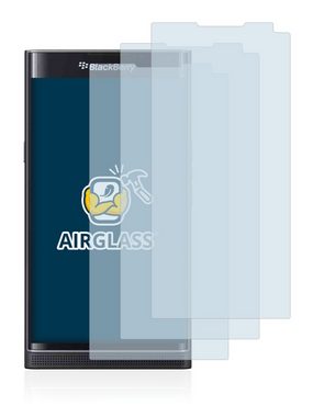 BROTECT flexible Panzerglasfolie für BlackBerry Priv, Displayschutzglas, 3 Stück, Schutzglas Glasfolie klar
